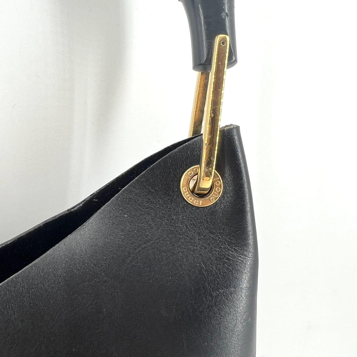 Gucci Bamboo Leather Hobo with Purse