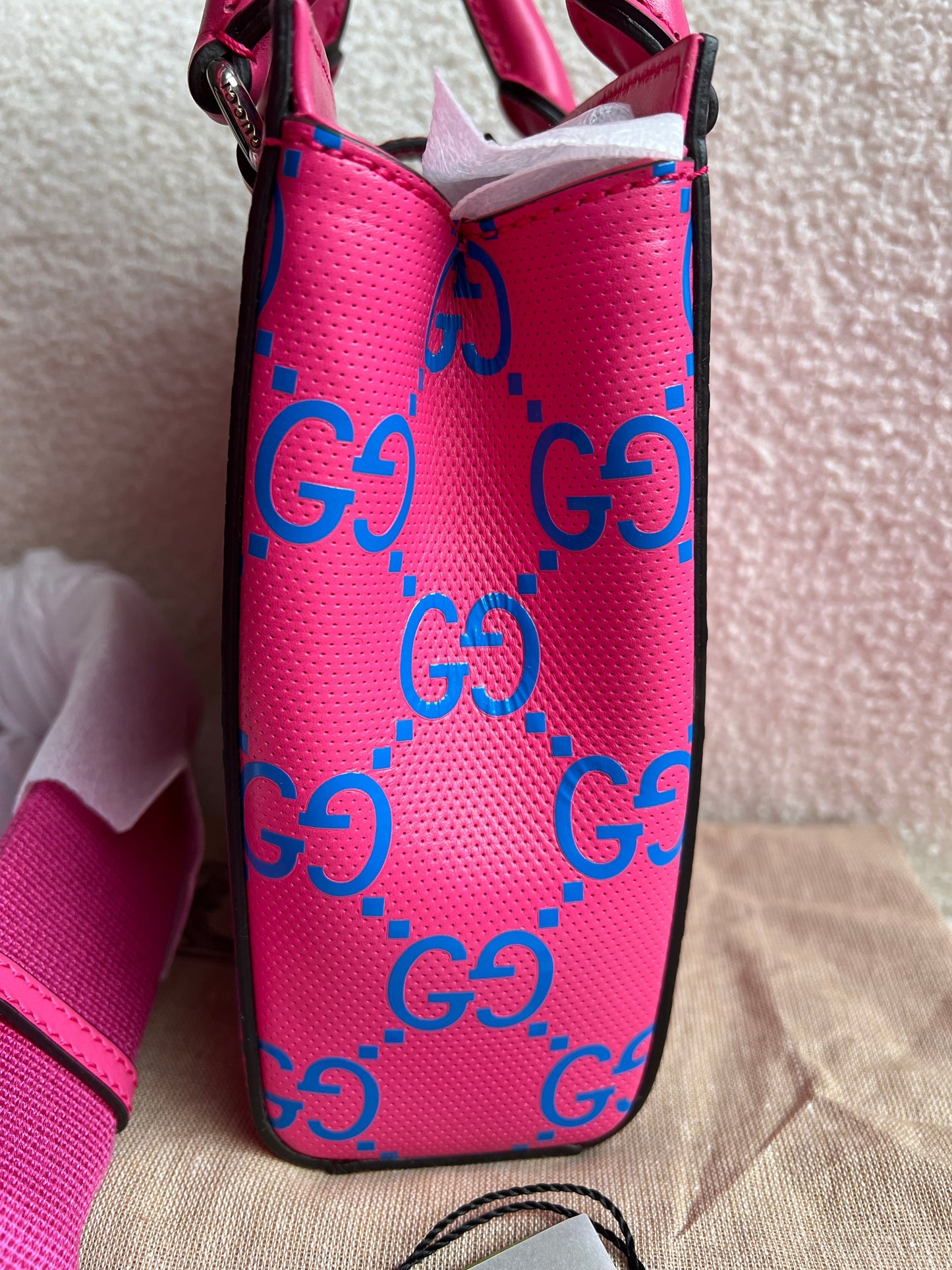 Gucci Pink Mini GG Tote Bag