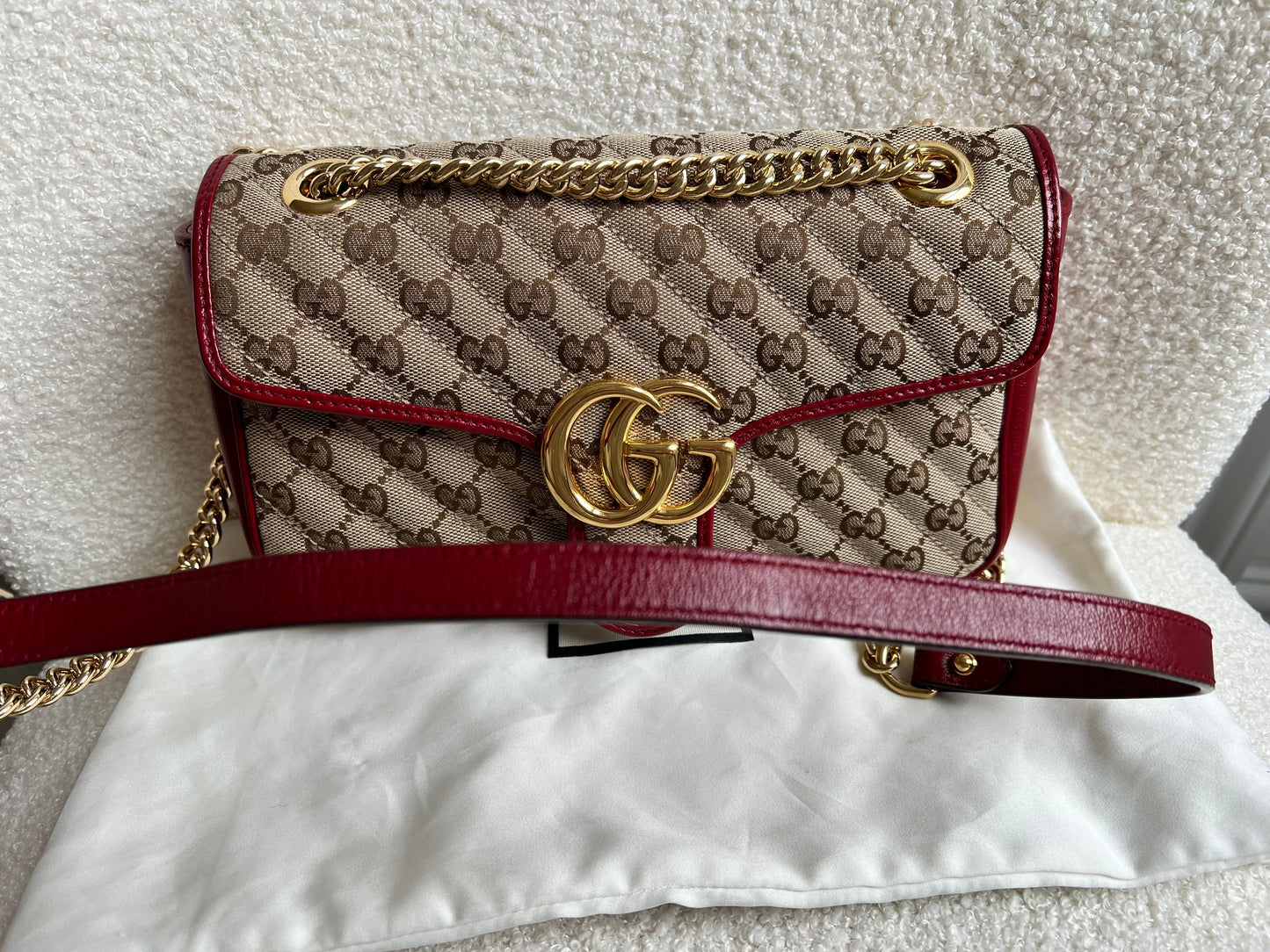 Gucci GG Beige Marmont Small Shoulder Bag (RRP £1,570)