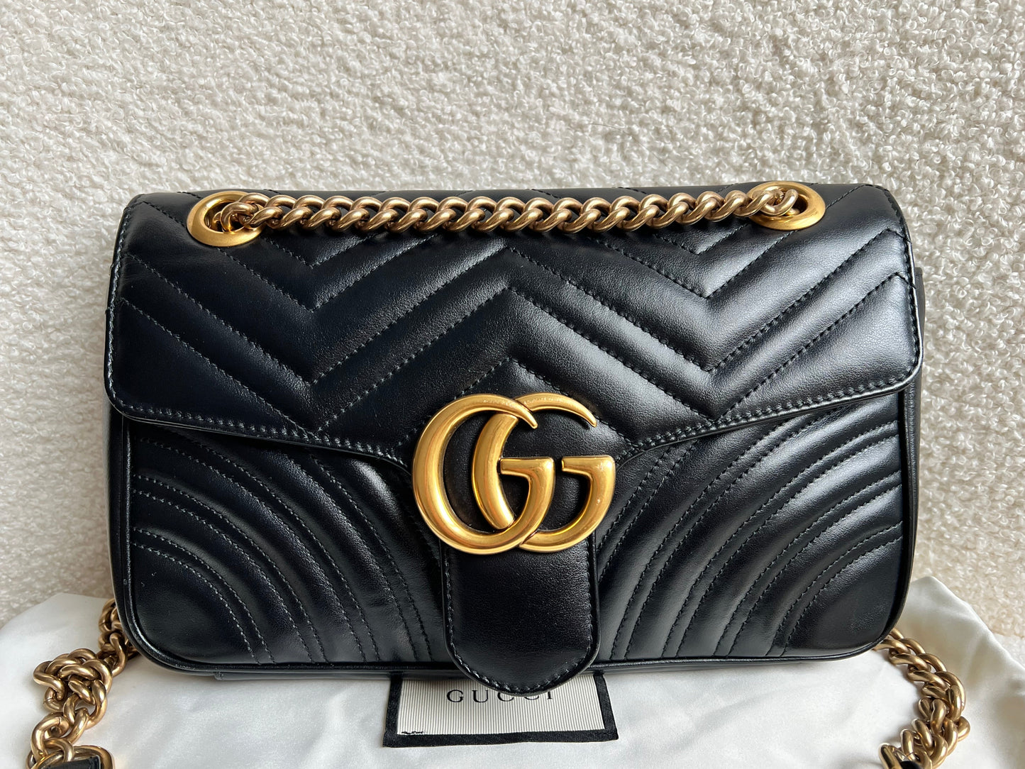 Gucci GG Black Marmont Small Shoulder Bag (RRP £2070)