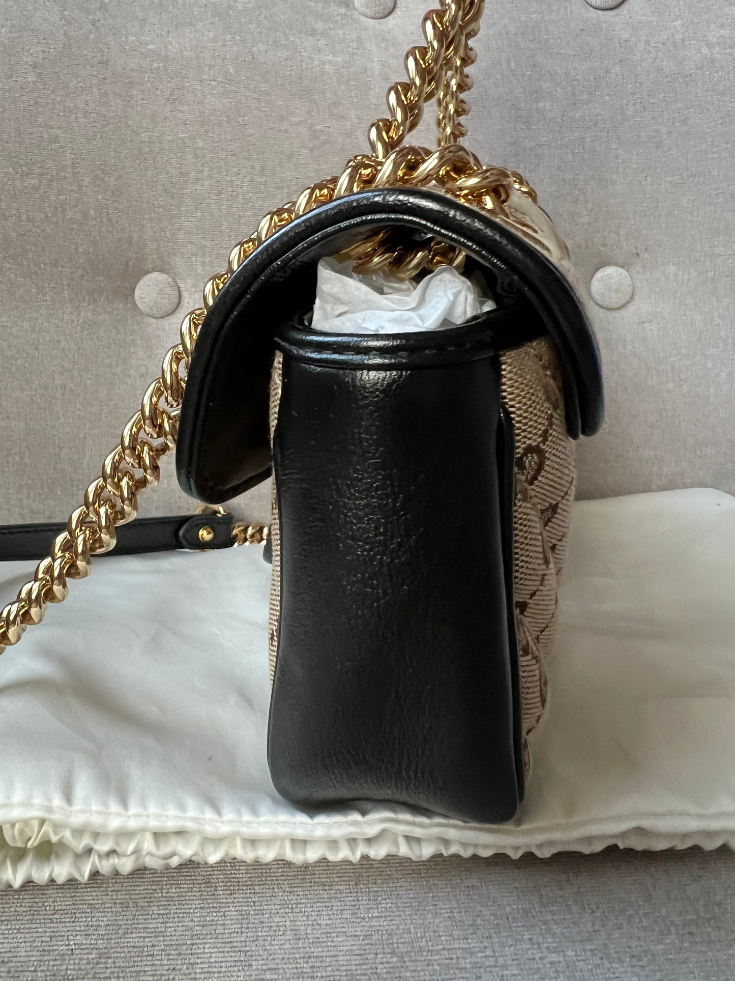 Gucci GG Beige Marmont Mini Shoulder Bag (RRP £1,470)