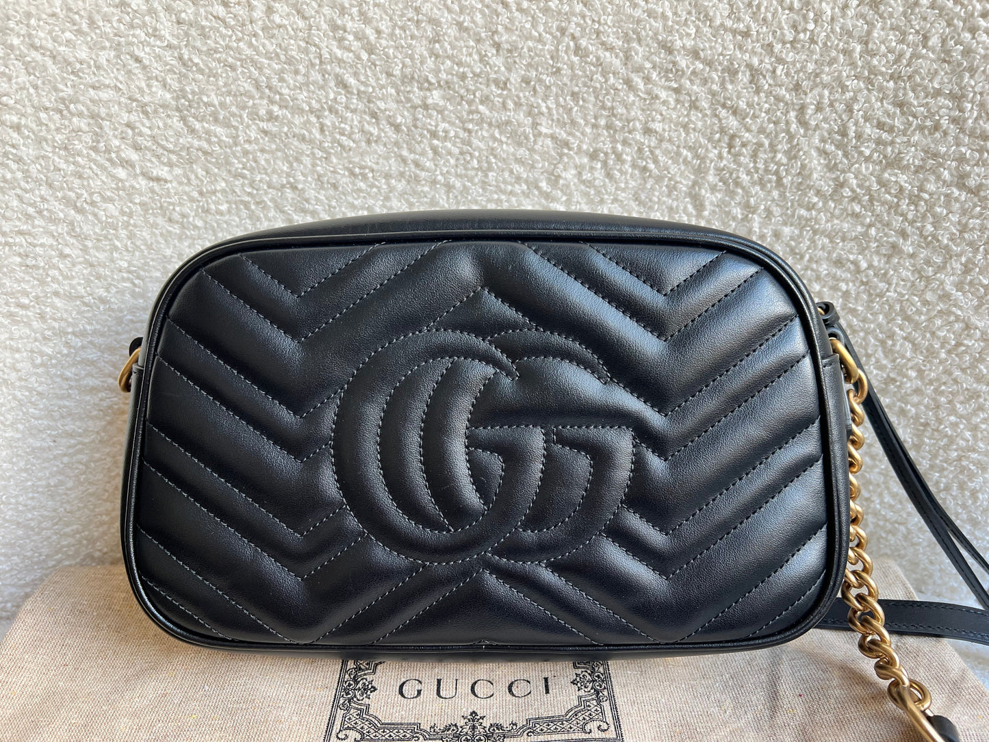Gucci GG Black Marmont Small Shoulder Bag (RRP £1440)