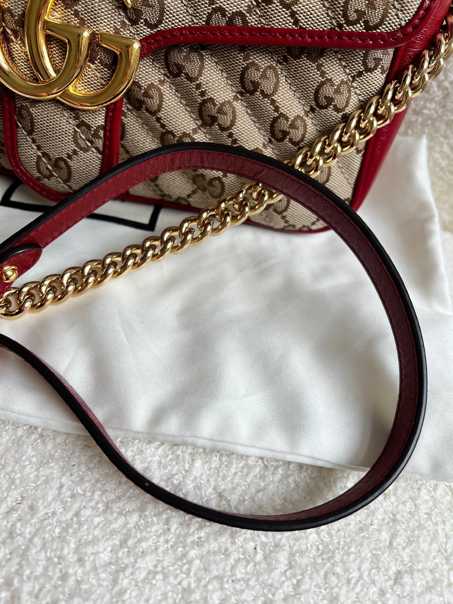 Gucci GG Beige Marmont Small Shoulder Bag (RRP £1,570)