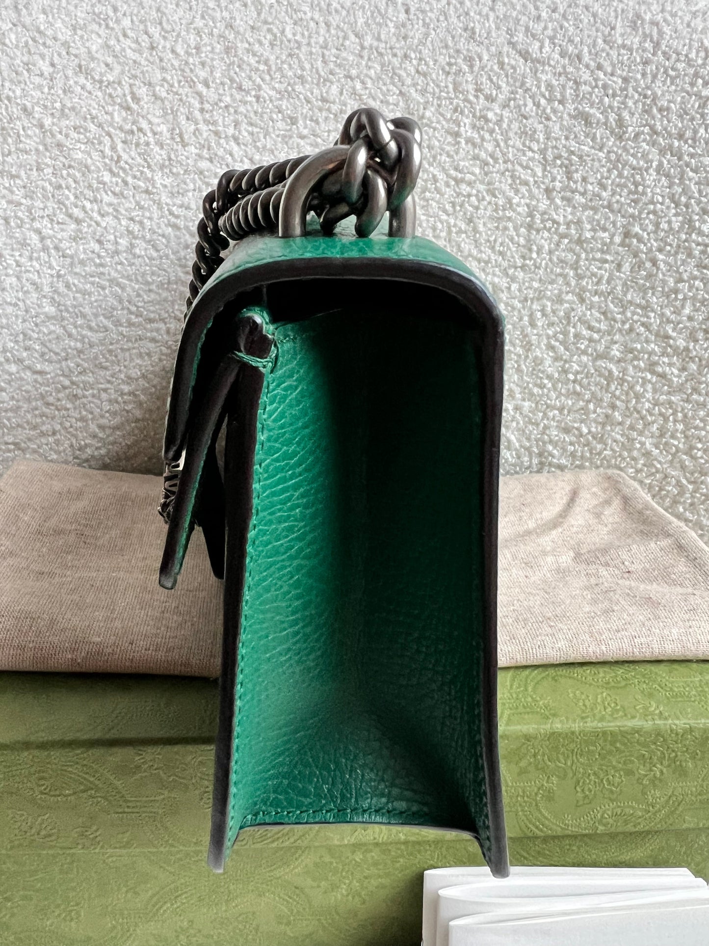 Gucci Dionysus GG Green Small Shoulder Bag (RRP £2,670)