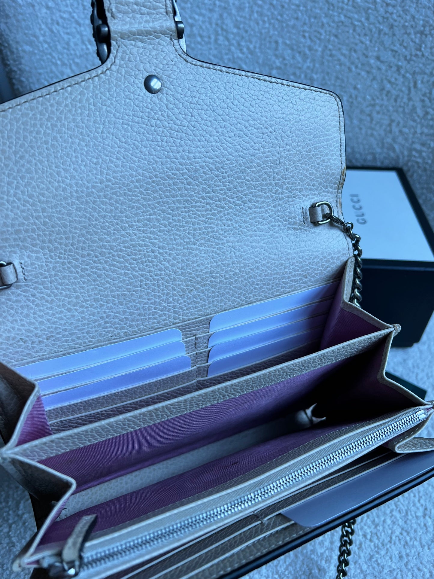 Gucci Dionysus White Mini Chain Bag (RRP £1340)
