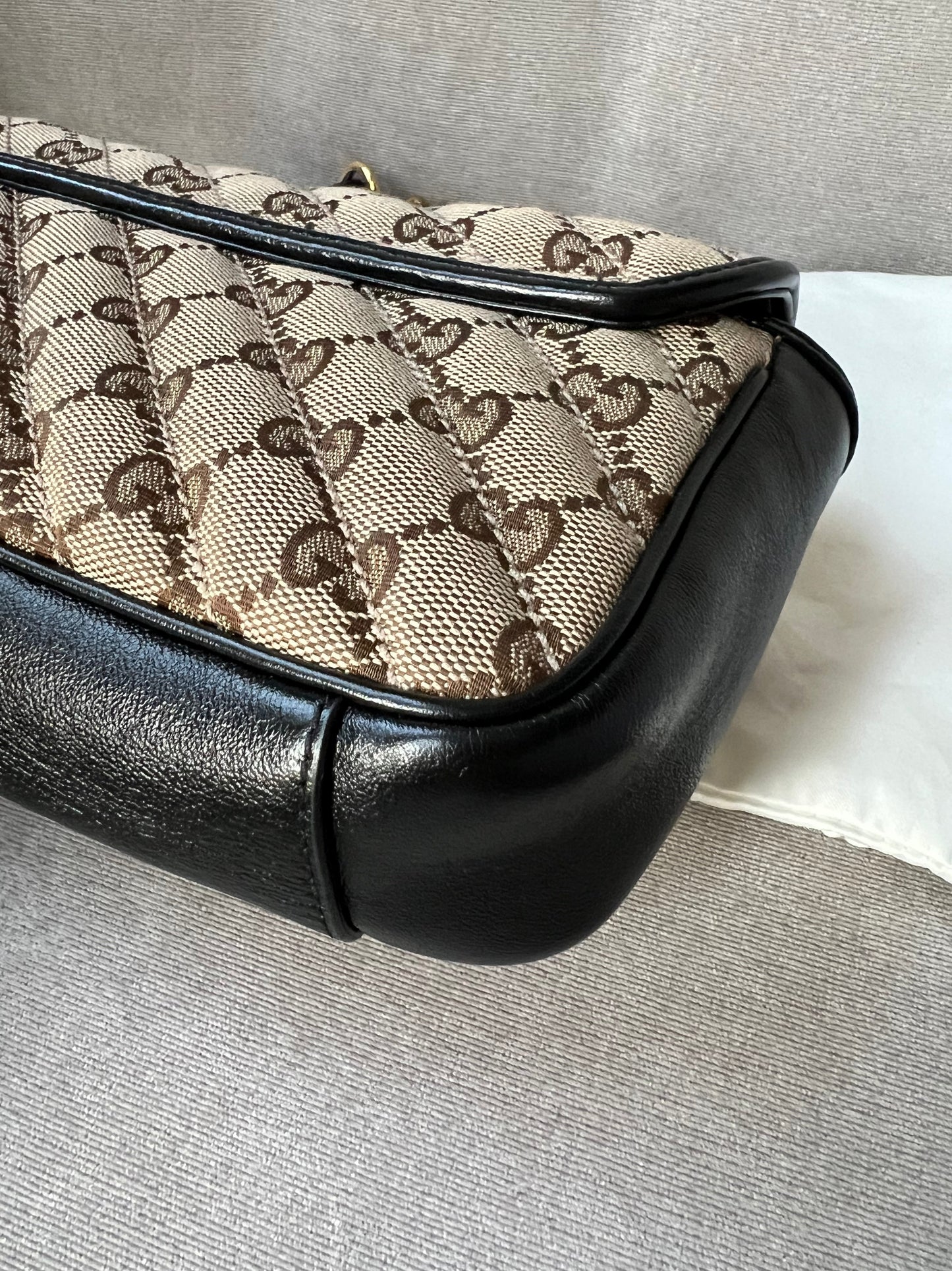 Gucci GG Beige Marmont Mini Shoulder Bag (RRP £1,470)