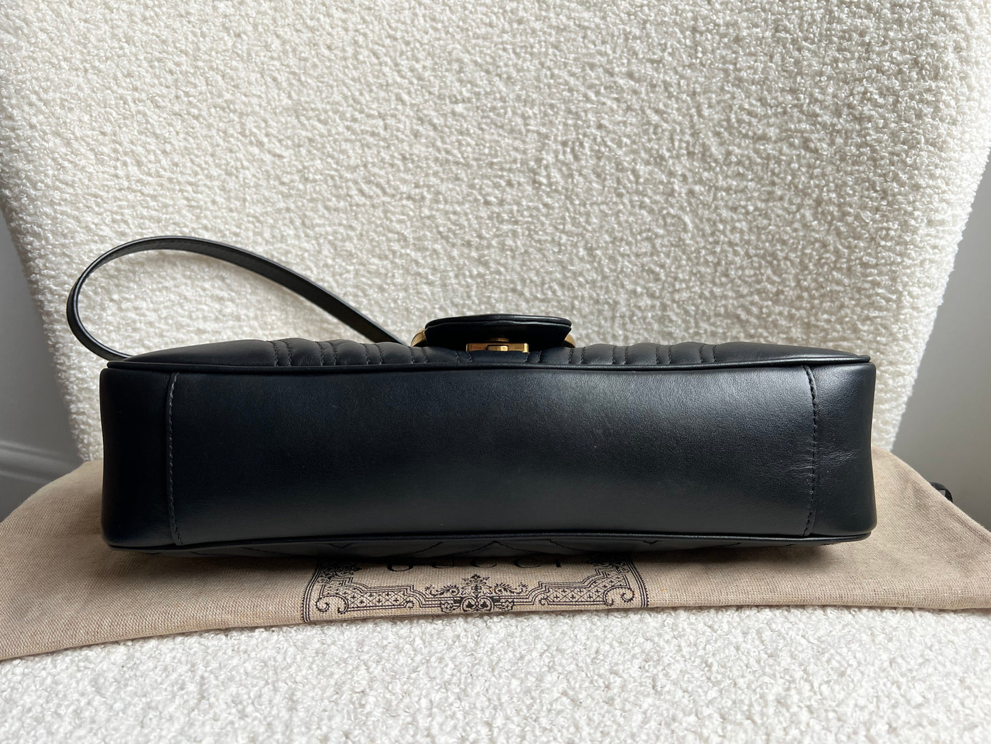 Gucci GG Black Marmont Medium Shoulder Bag (RRP £2,340)