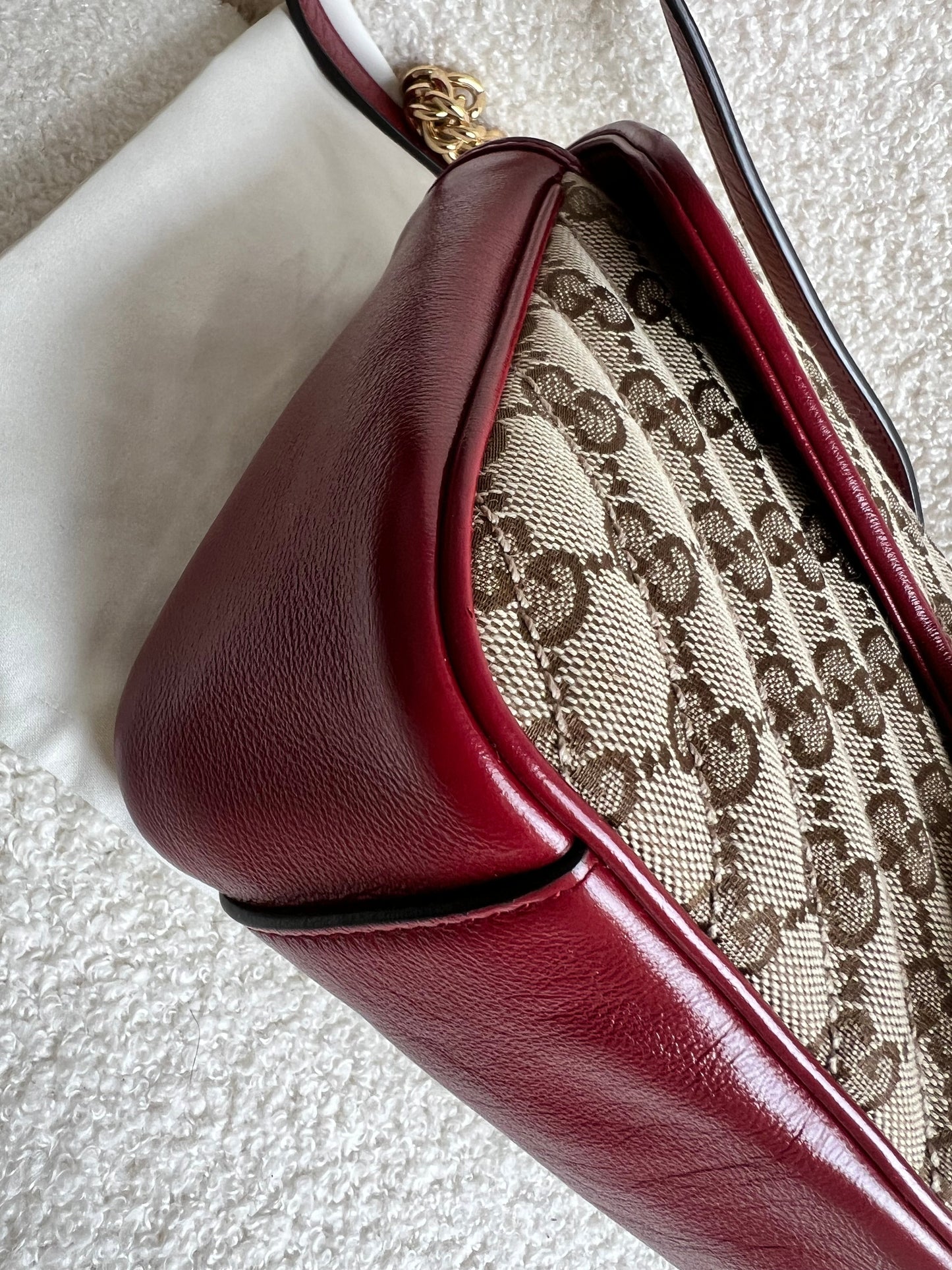 Gucci GG Beige Marmont Small Shoulder Bag (RRP £1,570)