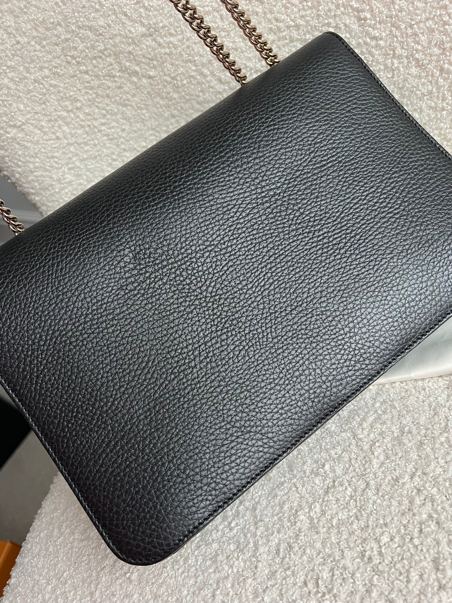 Gucci Interlocking GG Black Medium Shoulder Bag