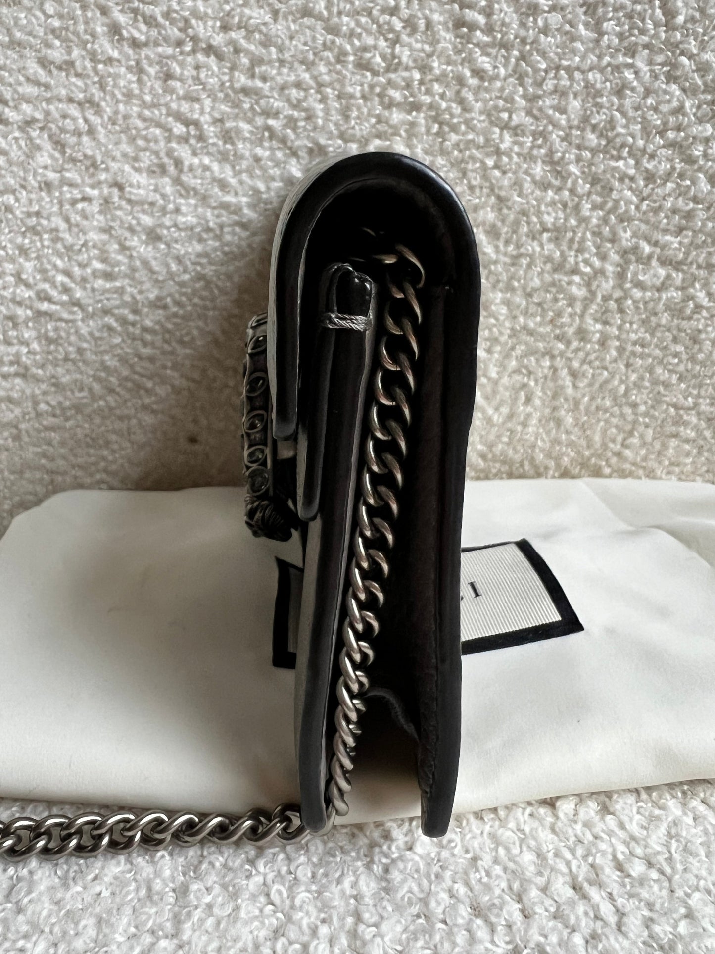 Gucci Dionysus GG Grey Super Mini Shoulder Bag (RRP £985)