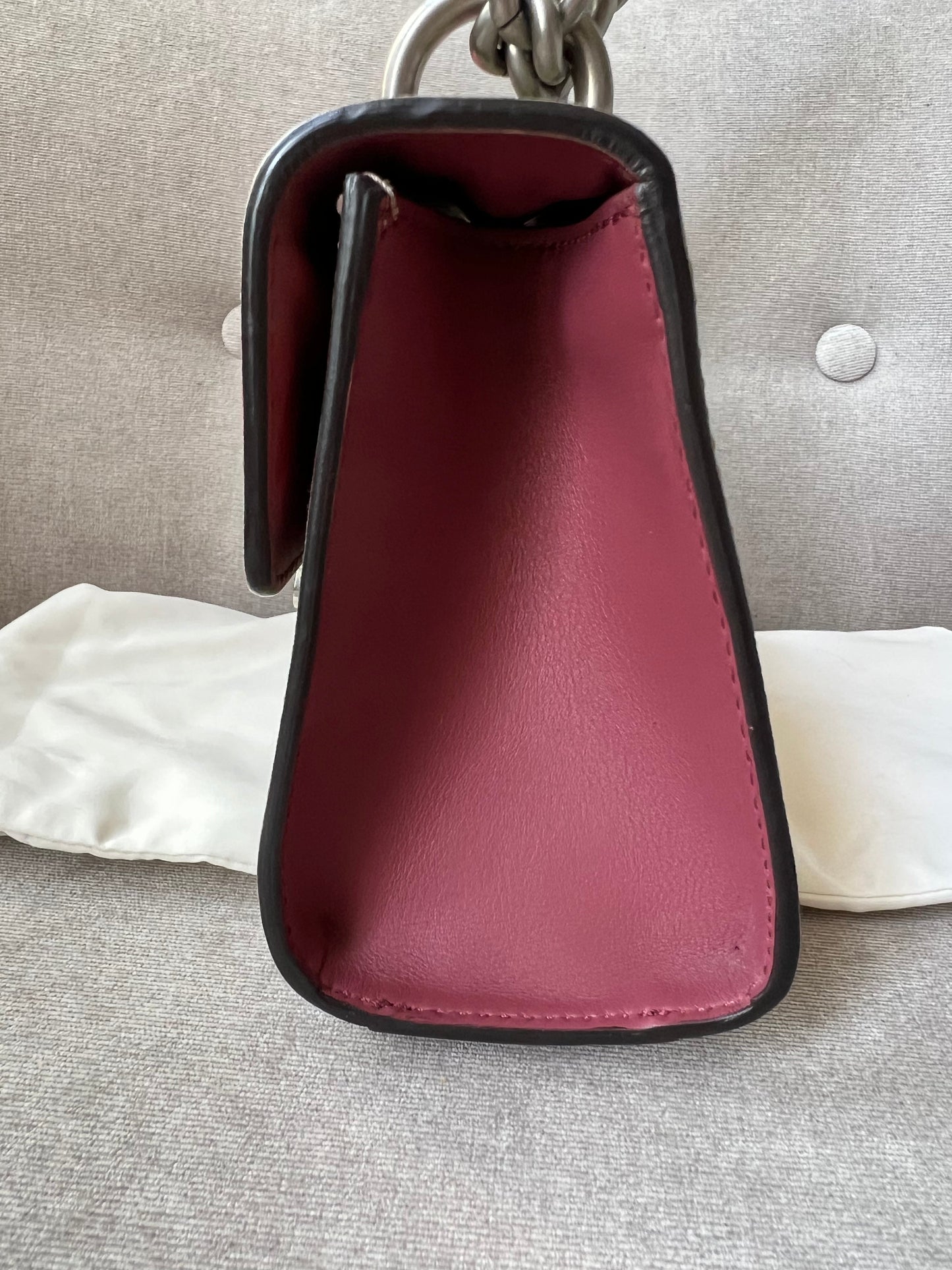 Gucci Small Padlock Blooms GG Supreme Bag