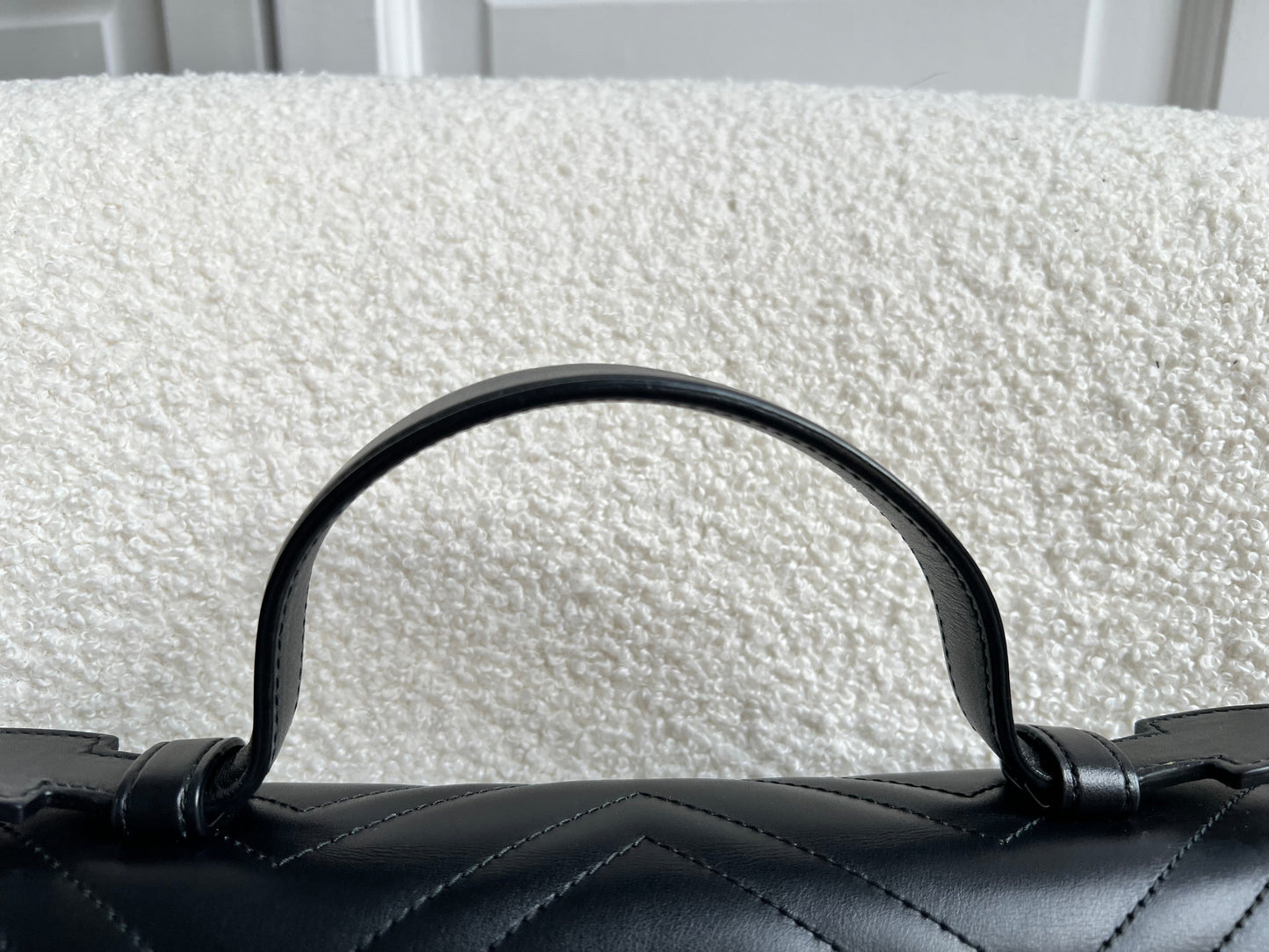 Gucci GG Black Marmont Medium Top Handle Bag (RRP £2290)