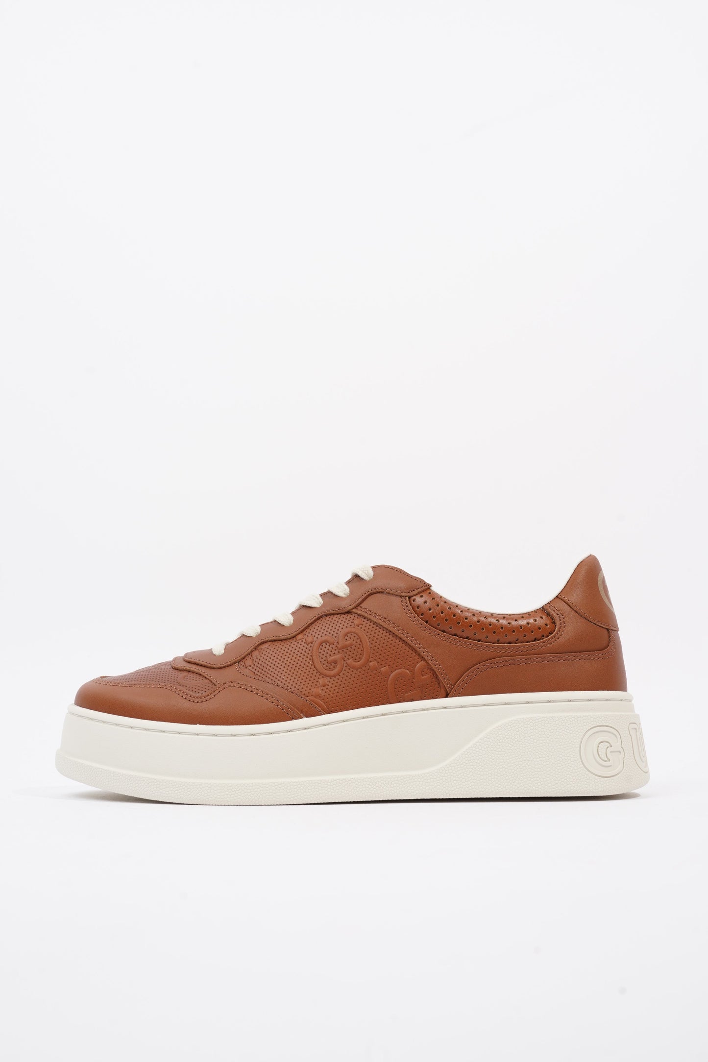Gucci Chunky B Sneaker Tan Leather EU 42 UK 8