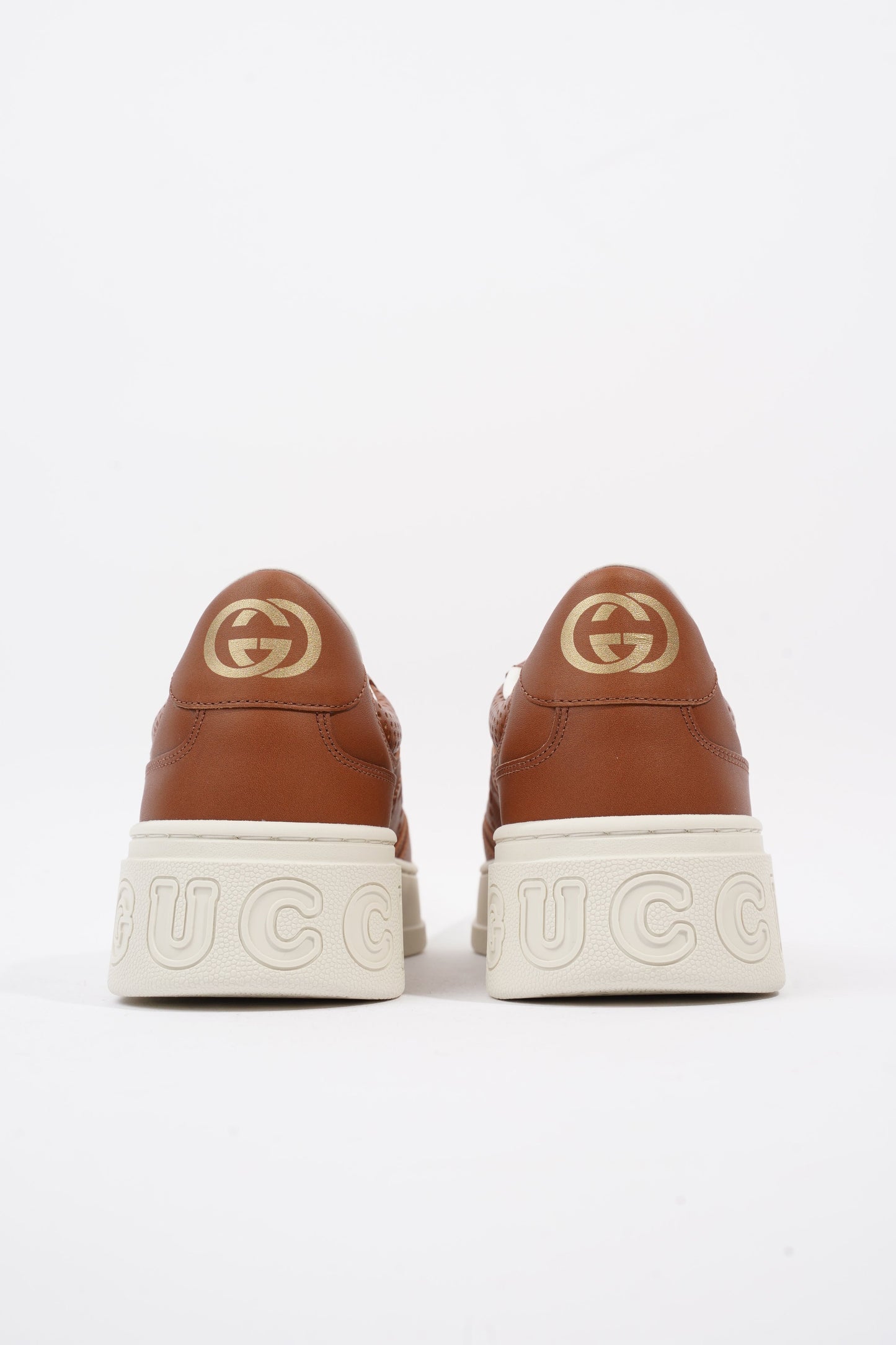 Gucci Chunky B Sneaker Tan Leather EU 42 UK 8
