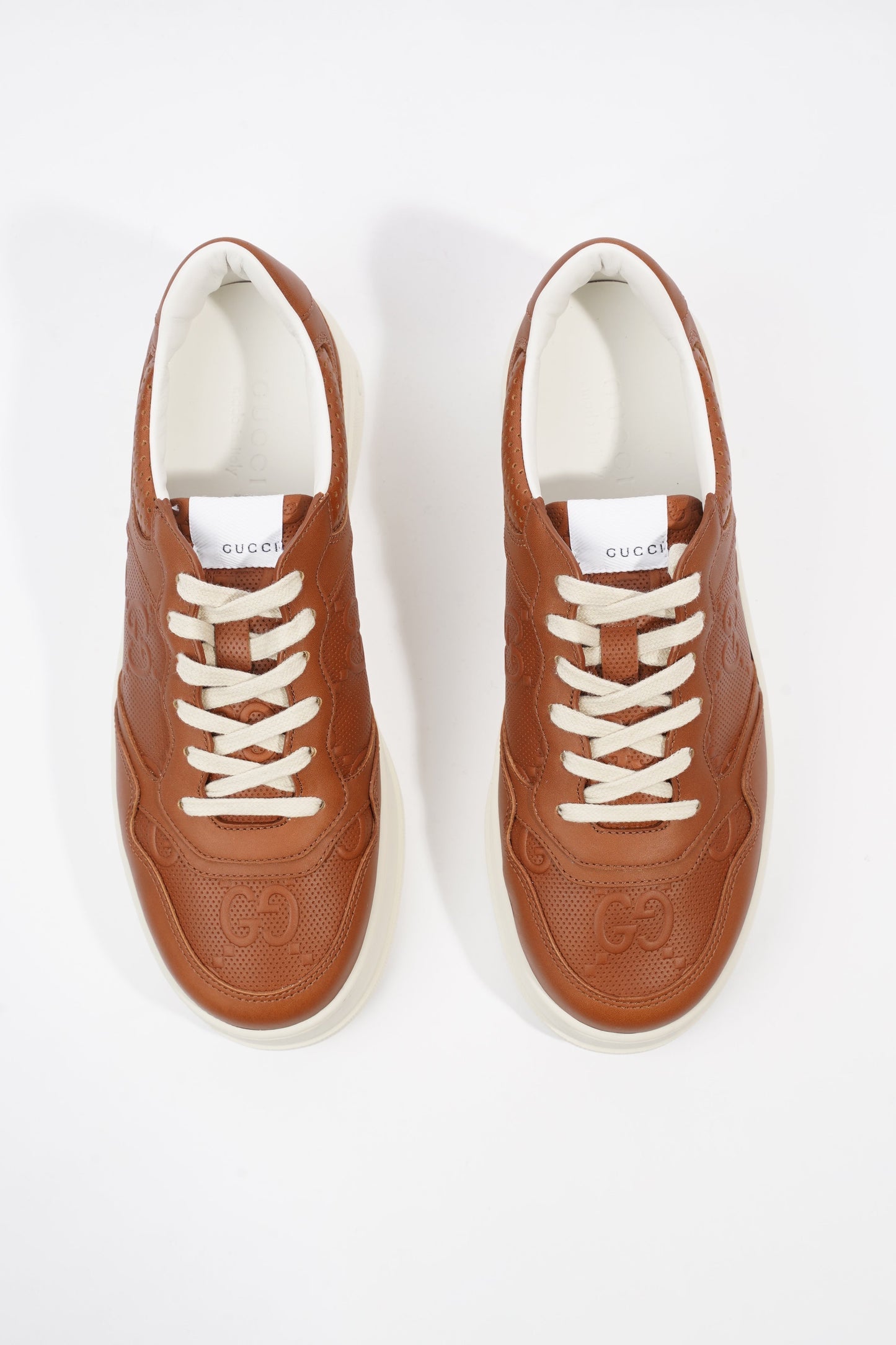 Gucci Chunky B Sneaker Tan Leather EU 42 UK 8