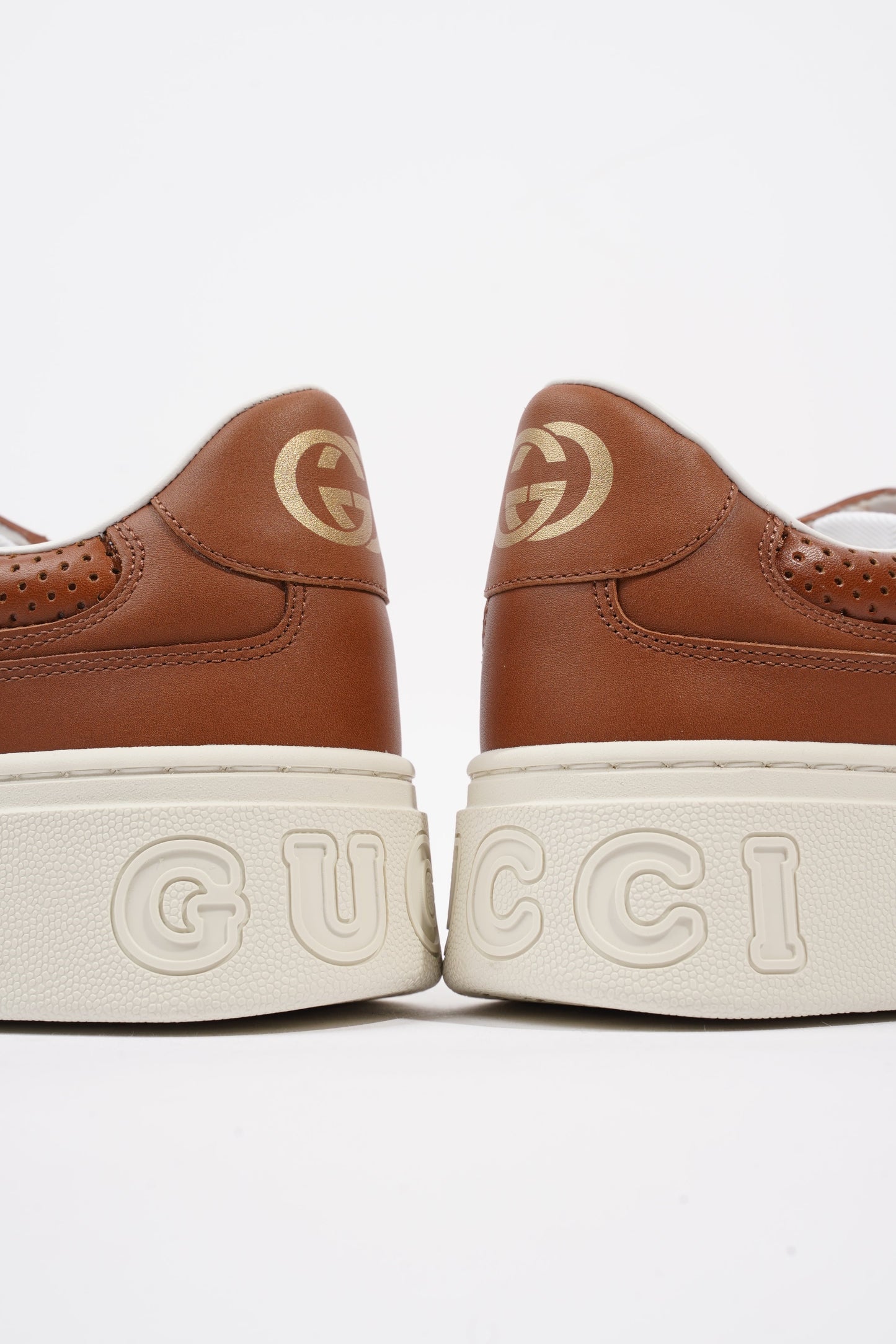 Gucci Chunky B Sneaker Tan Leather EU 42 UK 8