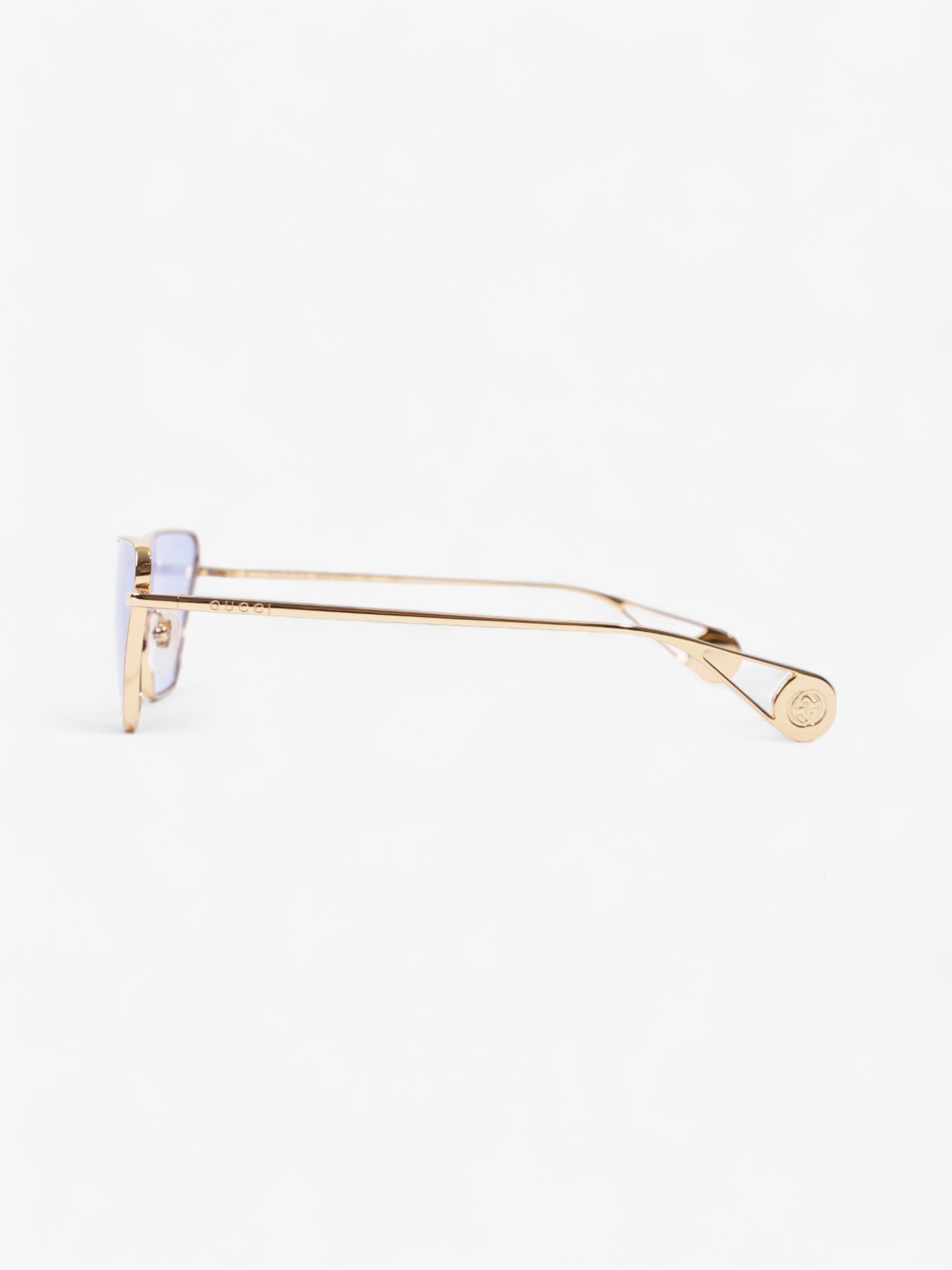 Gucci Cat-Eye Frame Blue / Gold Acetate 140mm