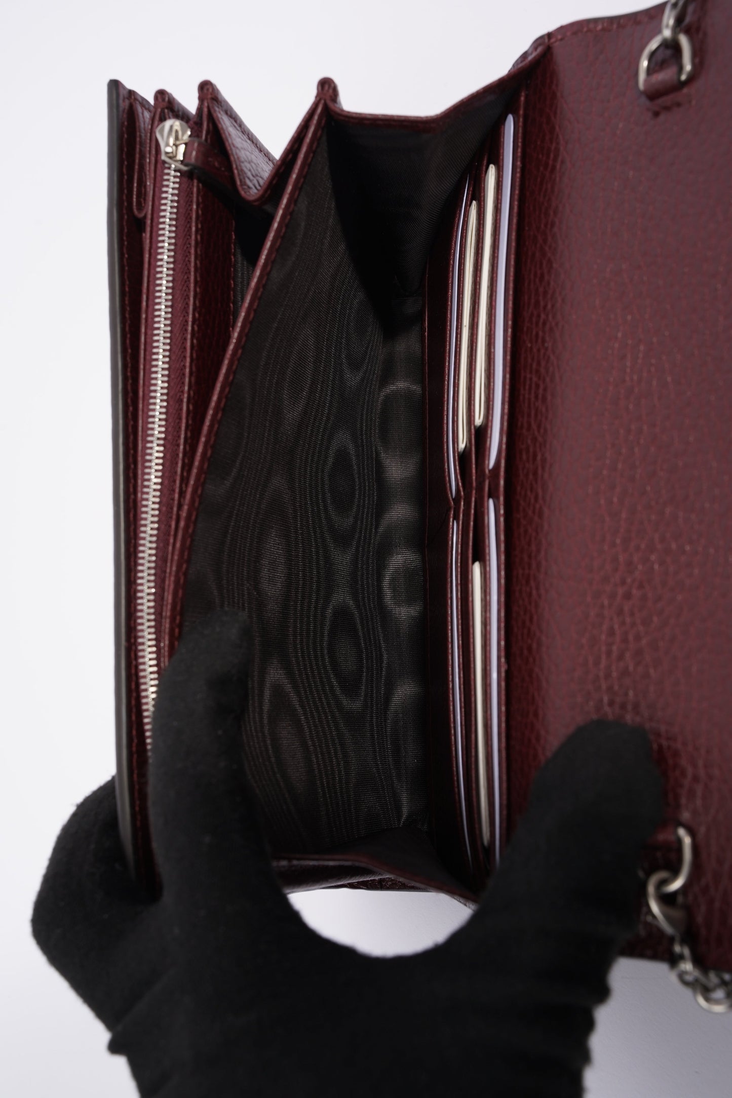 Gucci Dionysus Mini Chain Burgundy Leather