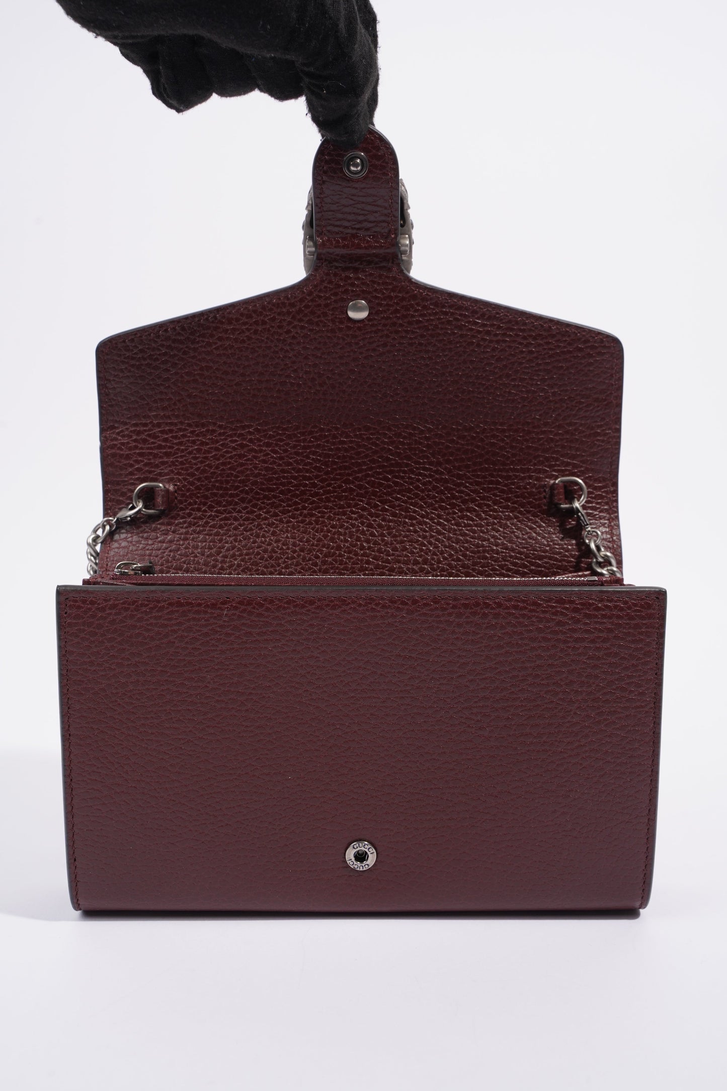 Gucci Dionysus Mini Chain Burgundy Leather