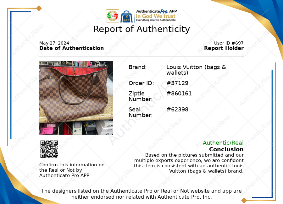 HandBag Luxury Designer By Louis Vuitton  Size: Large