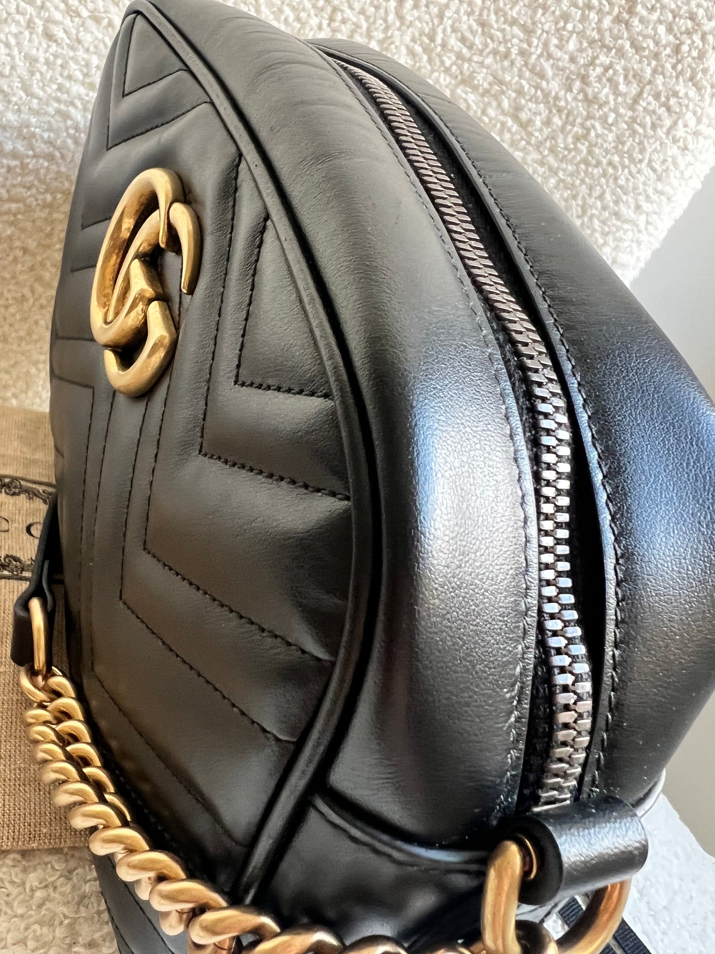 Gucci GG Black Marmont Small Shoulder Bag (RRP £1440)
