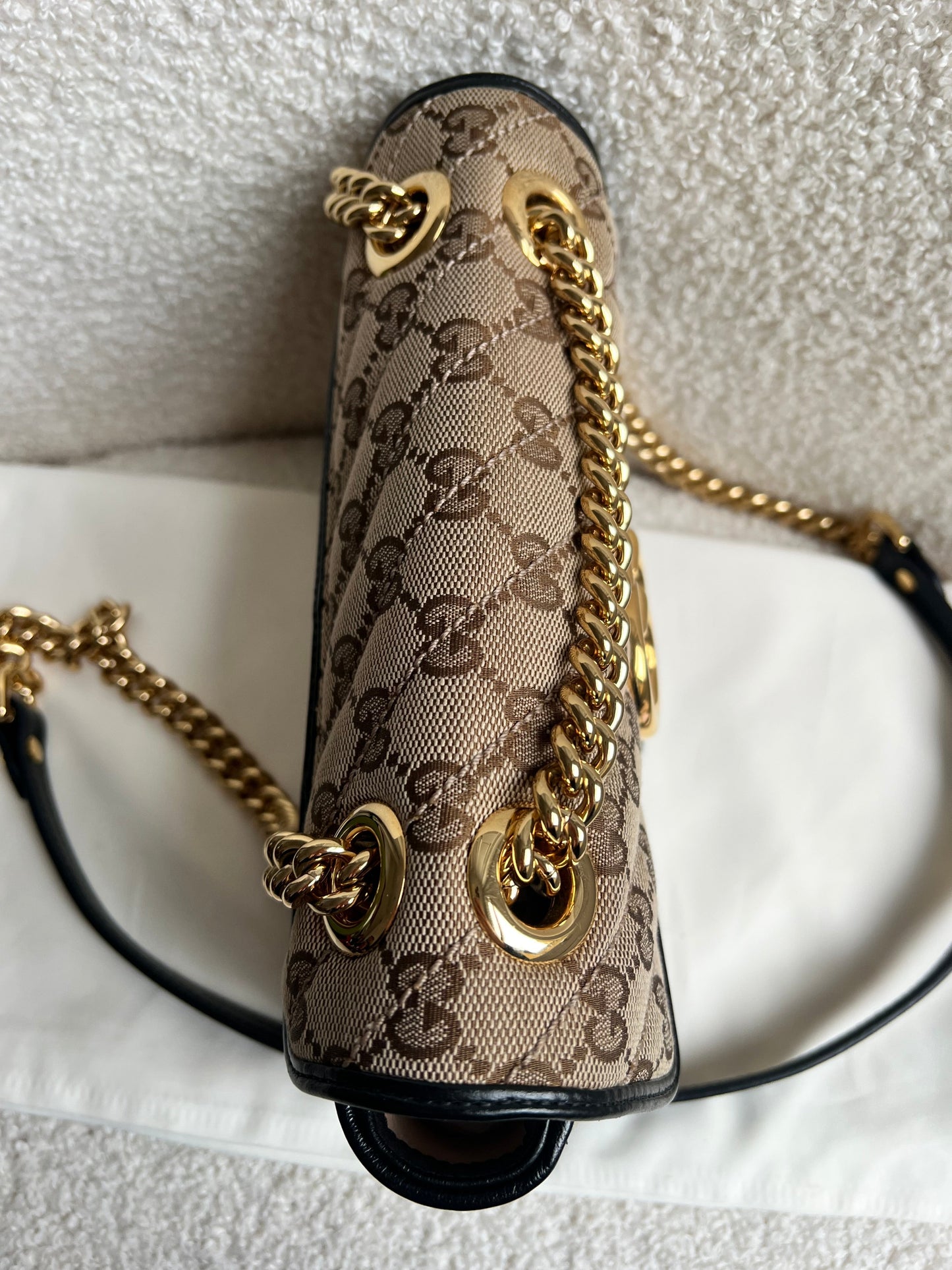Gucci GG Beige Marmont Mini Shoulder Bag (RRP £1,470)