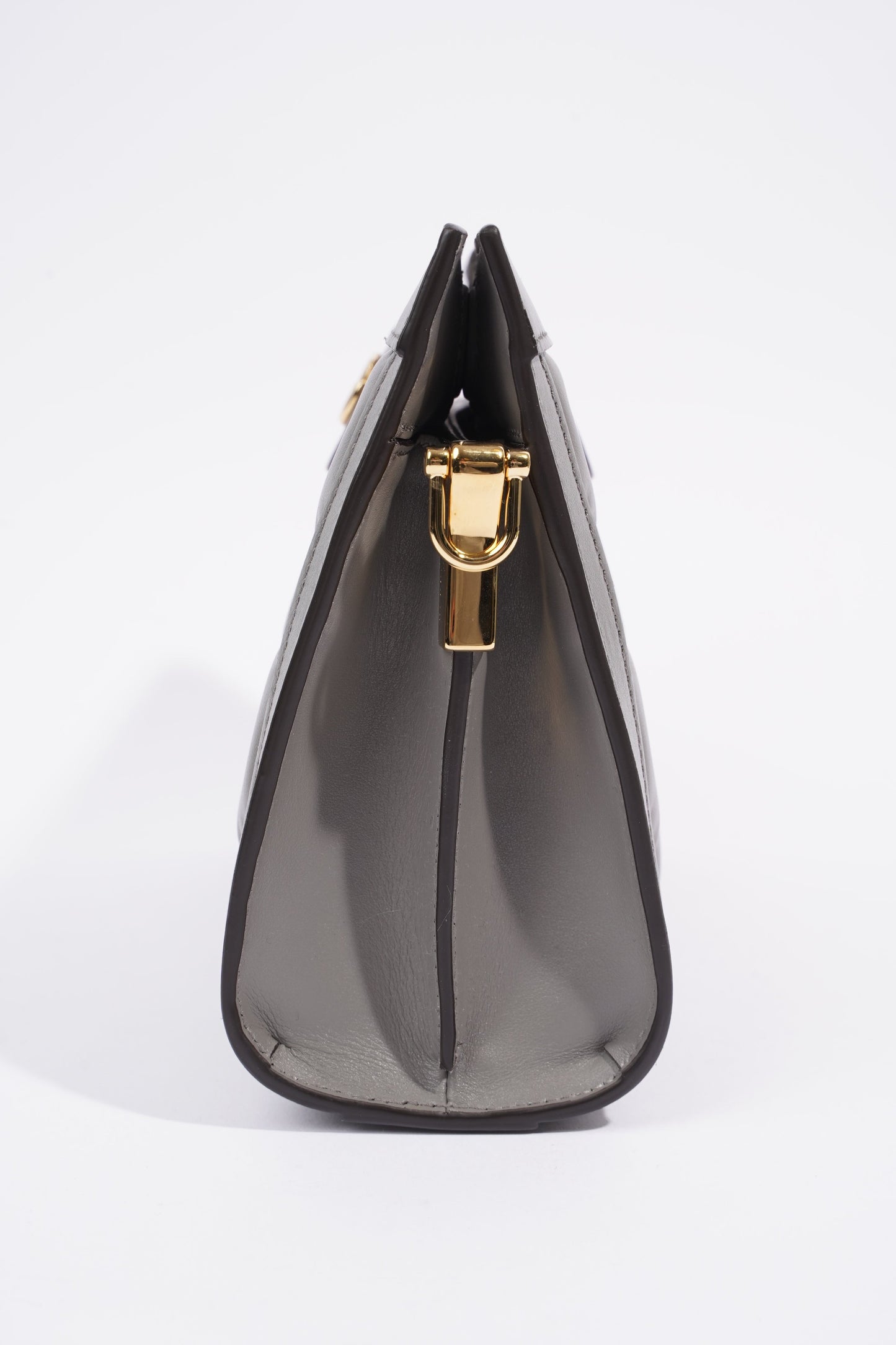 Gucci GG Matelasse Grey Matelasse Leather Small