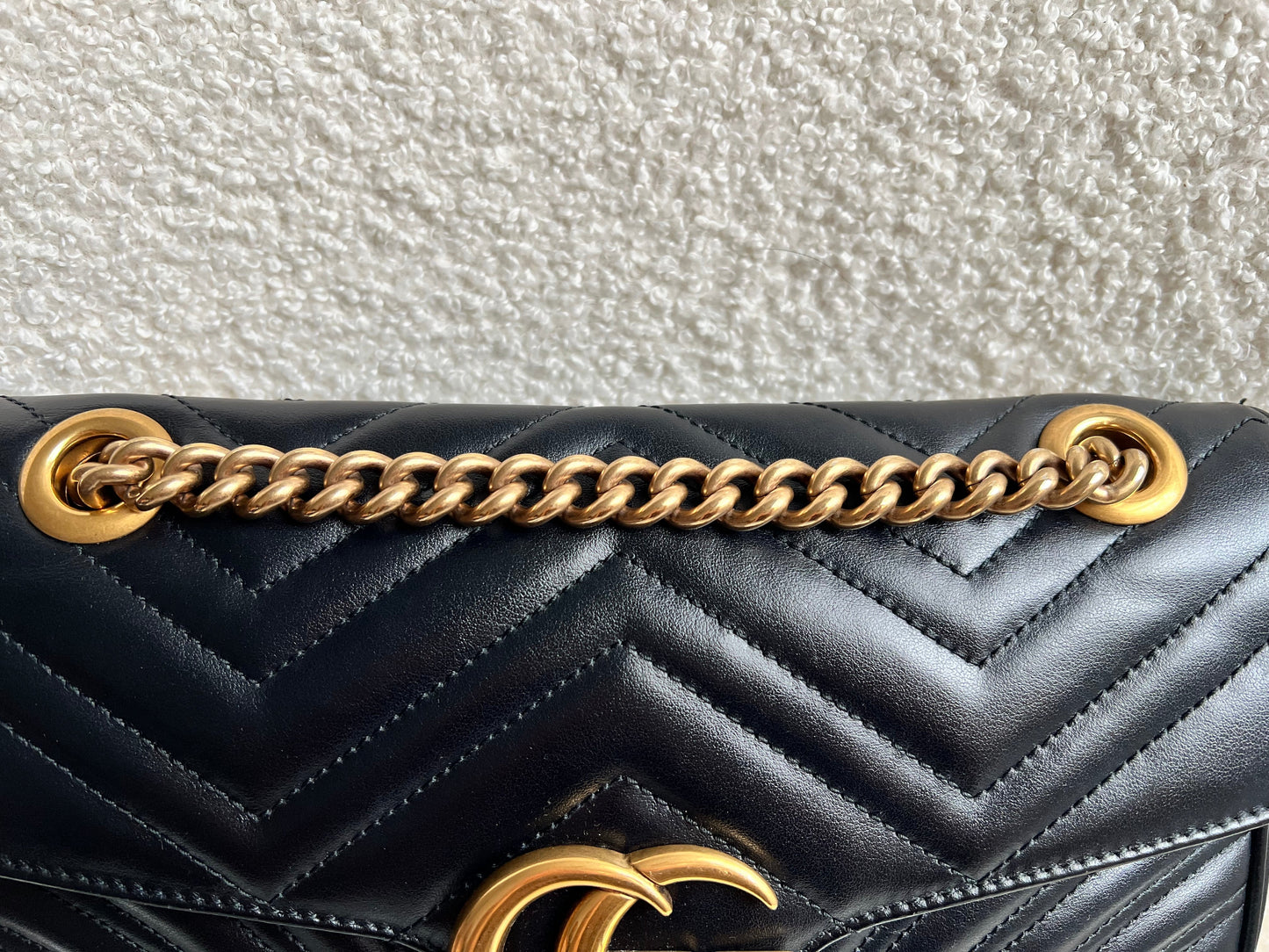 Gucci GG Black Marmont Small Shoulder Bag (RRP £2070)