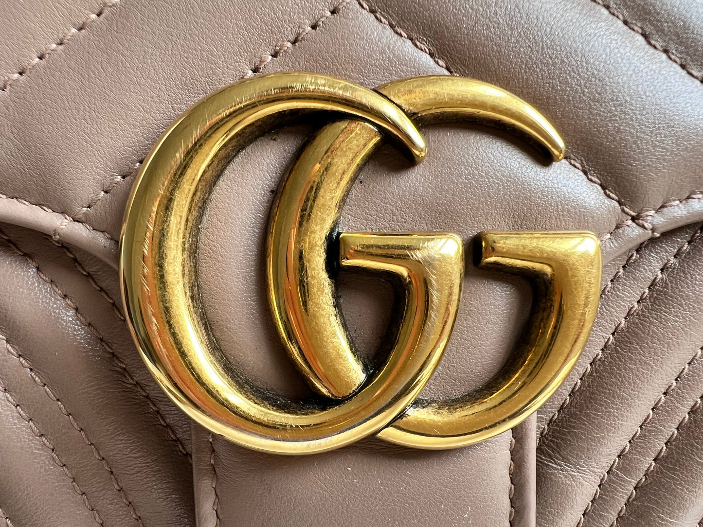 Gucci GG Dusty Pink Marmont Small Shoulder Bag (RRP £2070)