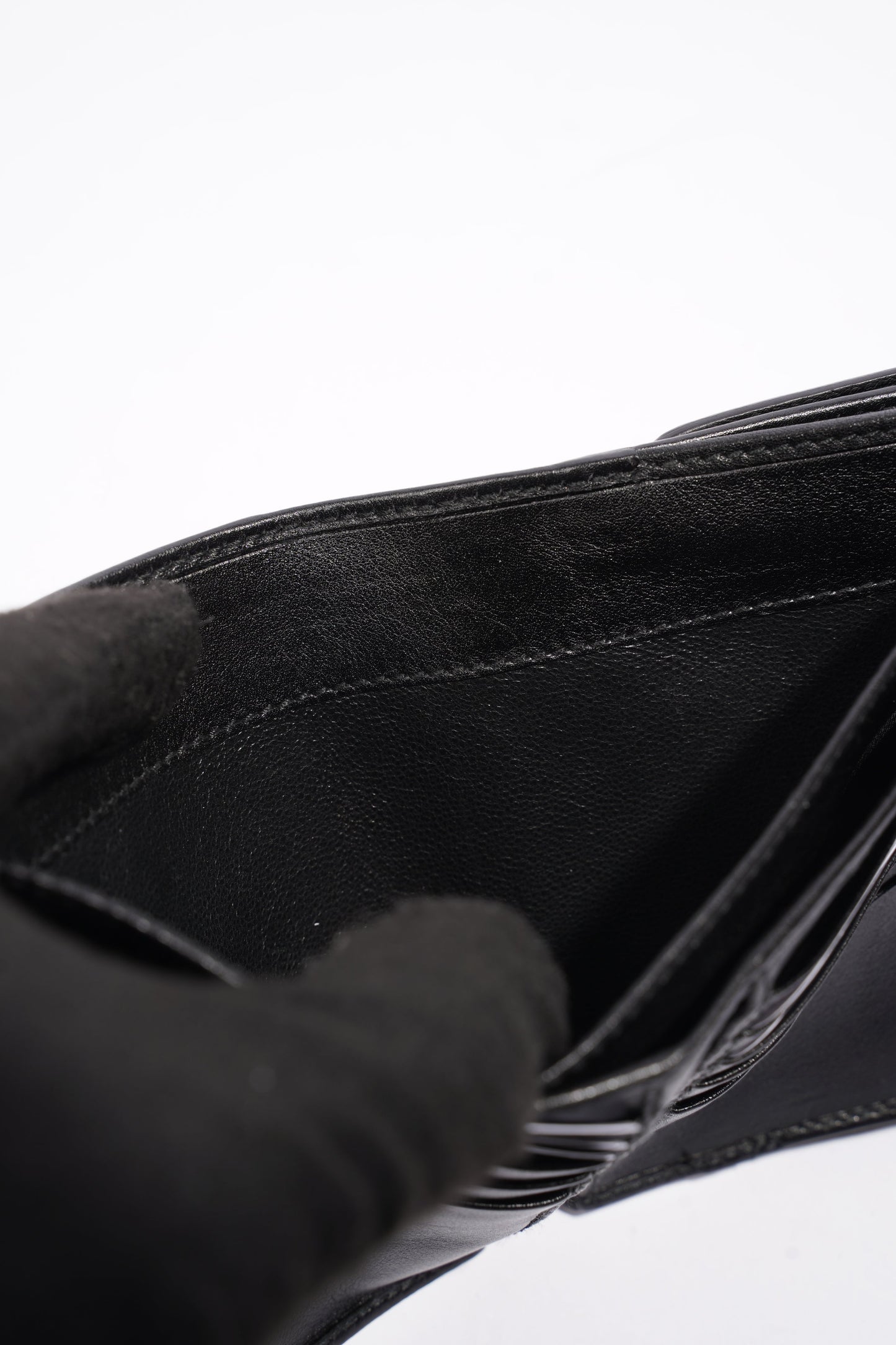 Gucci Babouska Compact Wallet Black Leather
