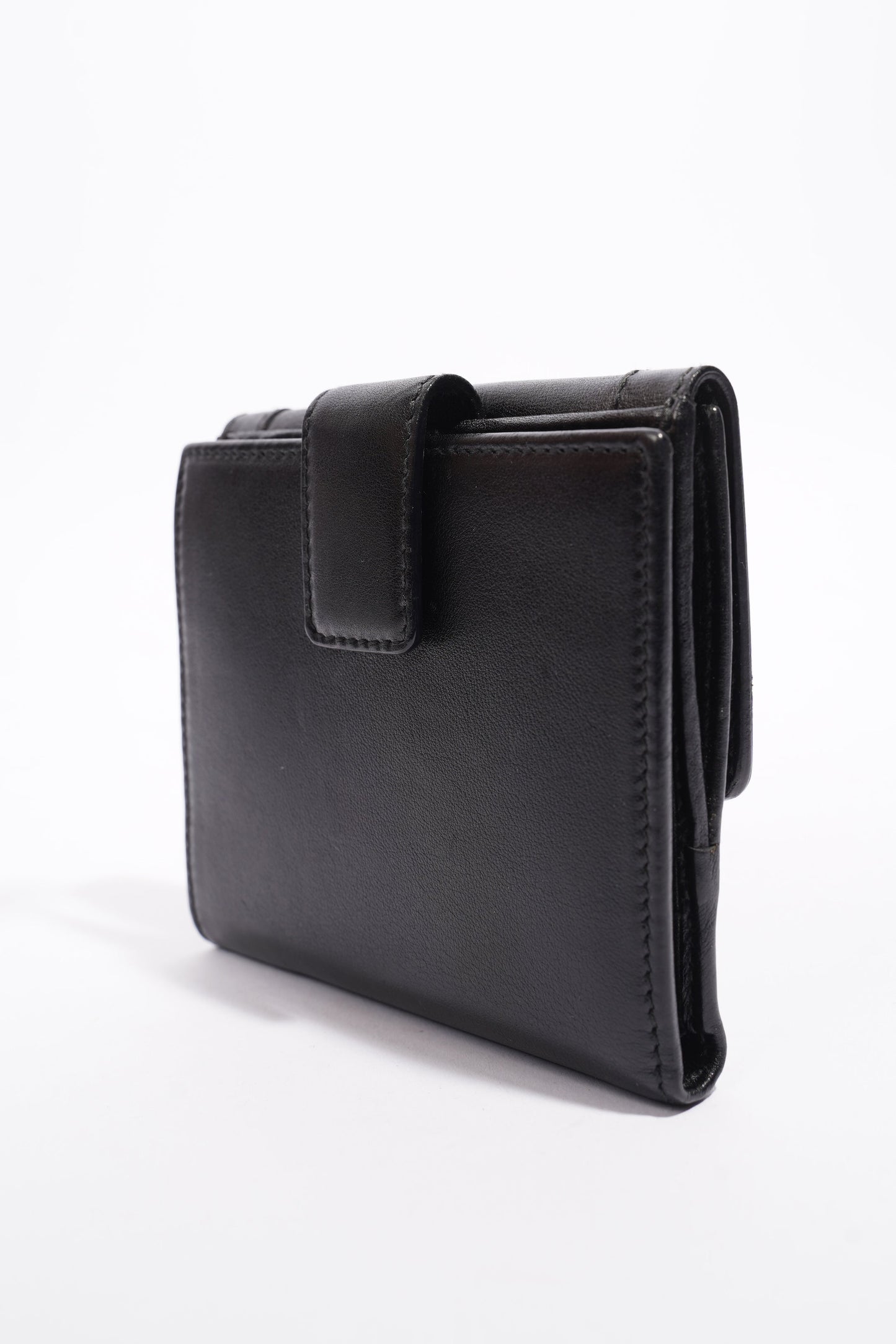 Gucci Babouska Compact Wallet Black Leather