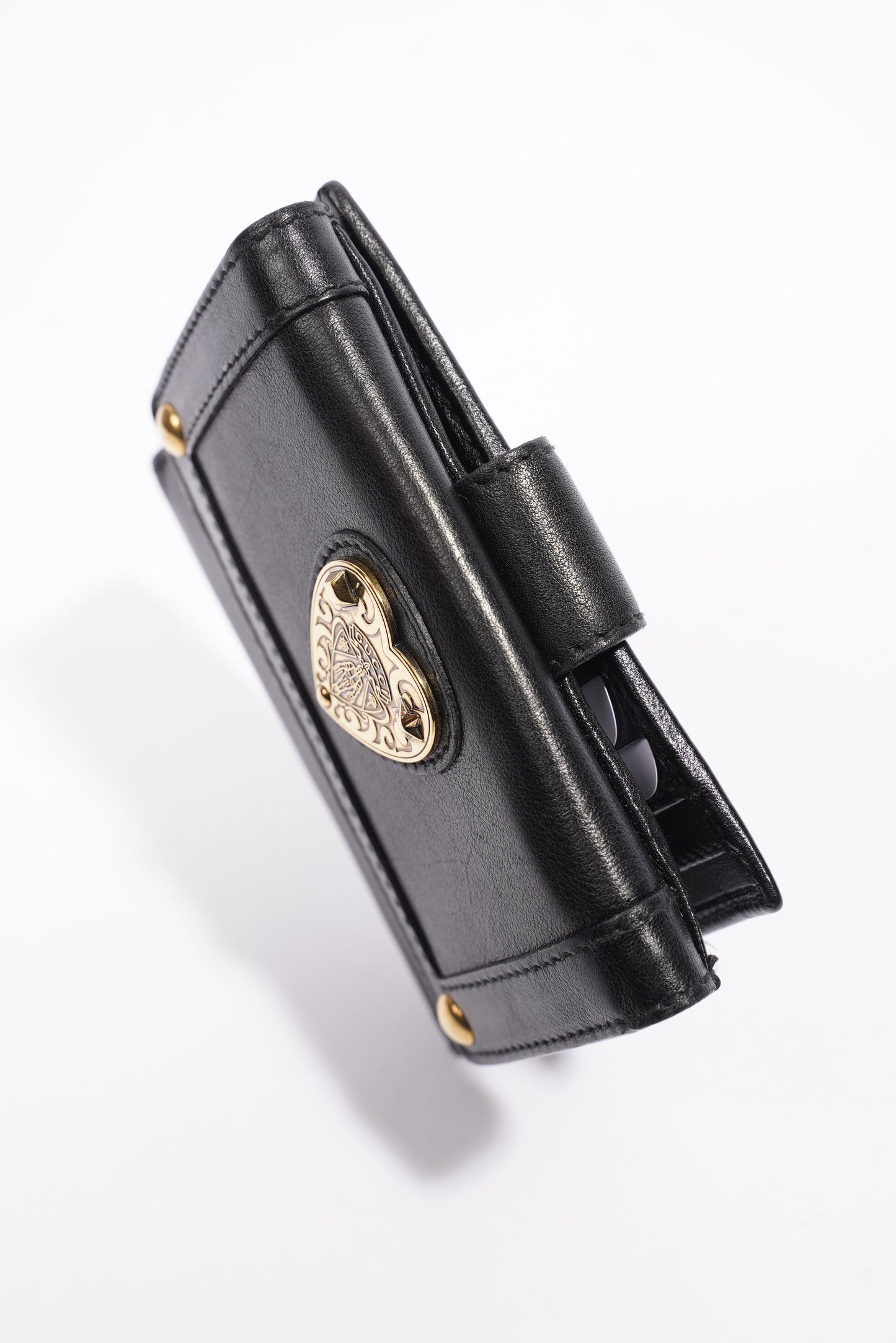 Gucci Babouska Compact Wallet Black Leather