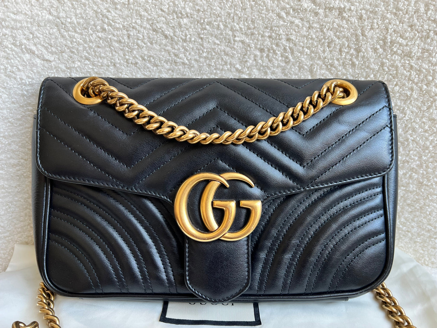 Gucci GG Black Marmont Small Shoulder Bag (RRP £1890)