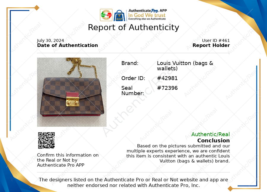 Crossbody Luxury Designer Louis Vuitton, Size Small