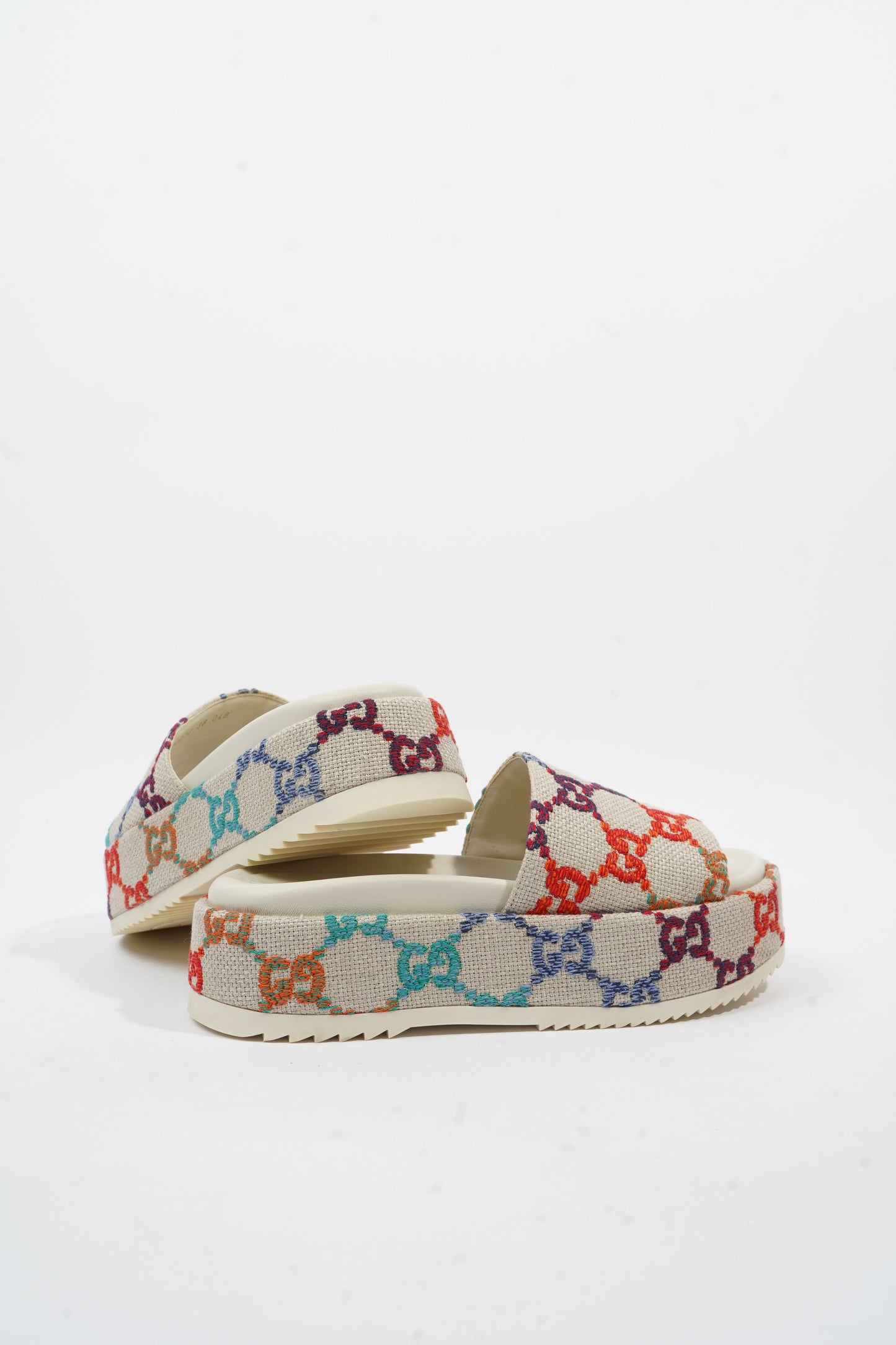 Gucci GG Jacquard Beige / Multicolour Tweed EU 38 UK 5