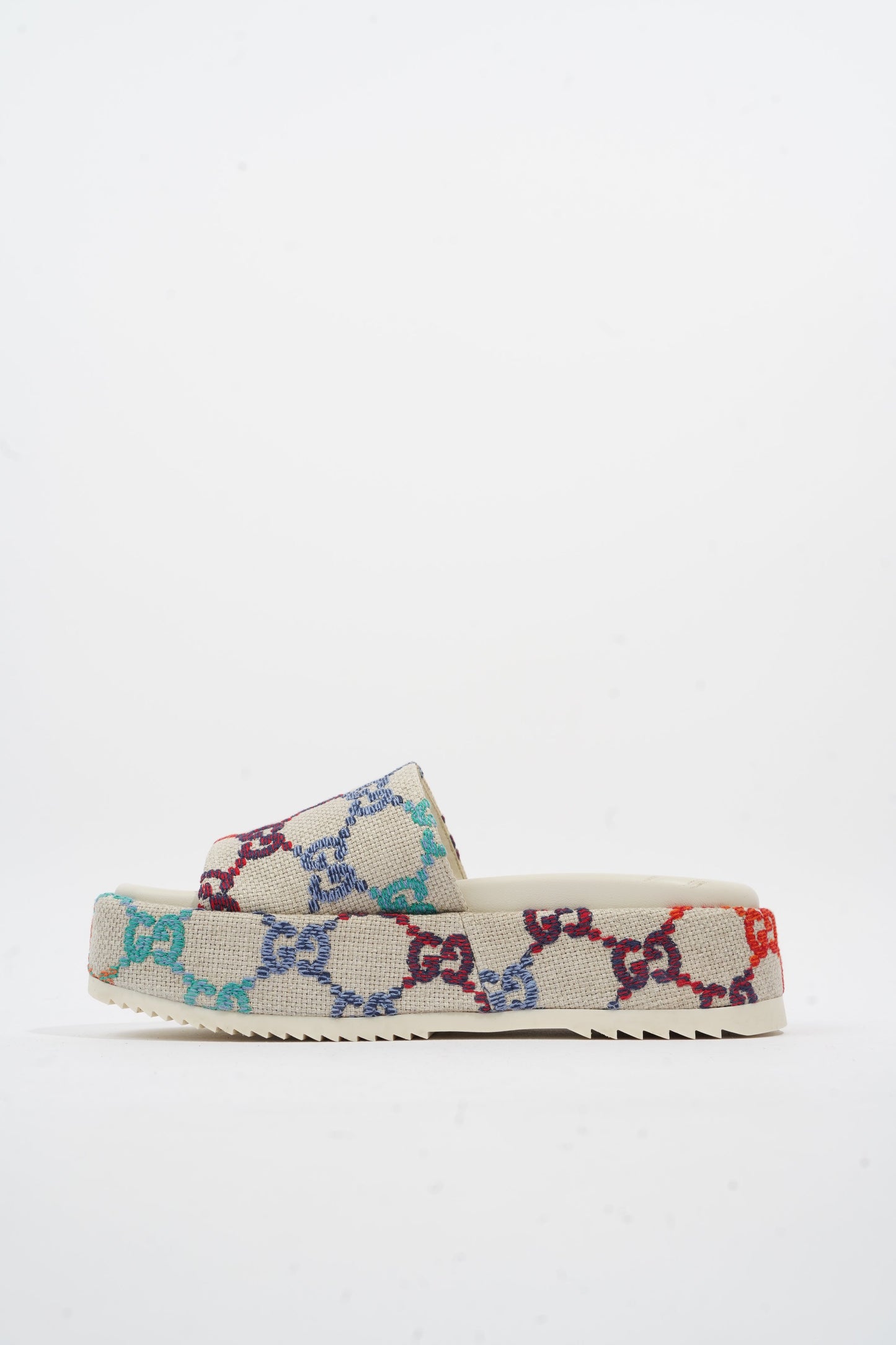 Gucci GG Jacquard Beige / Multicolour Tweed EU 38 UK 5