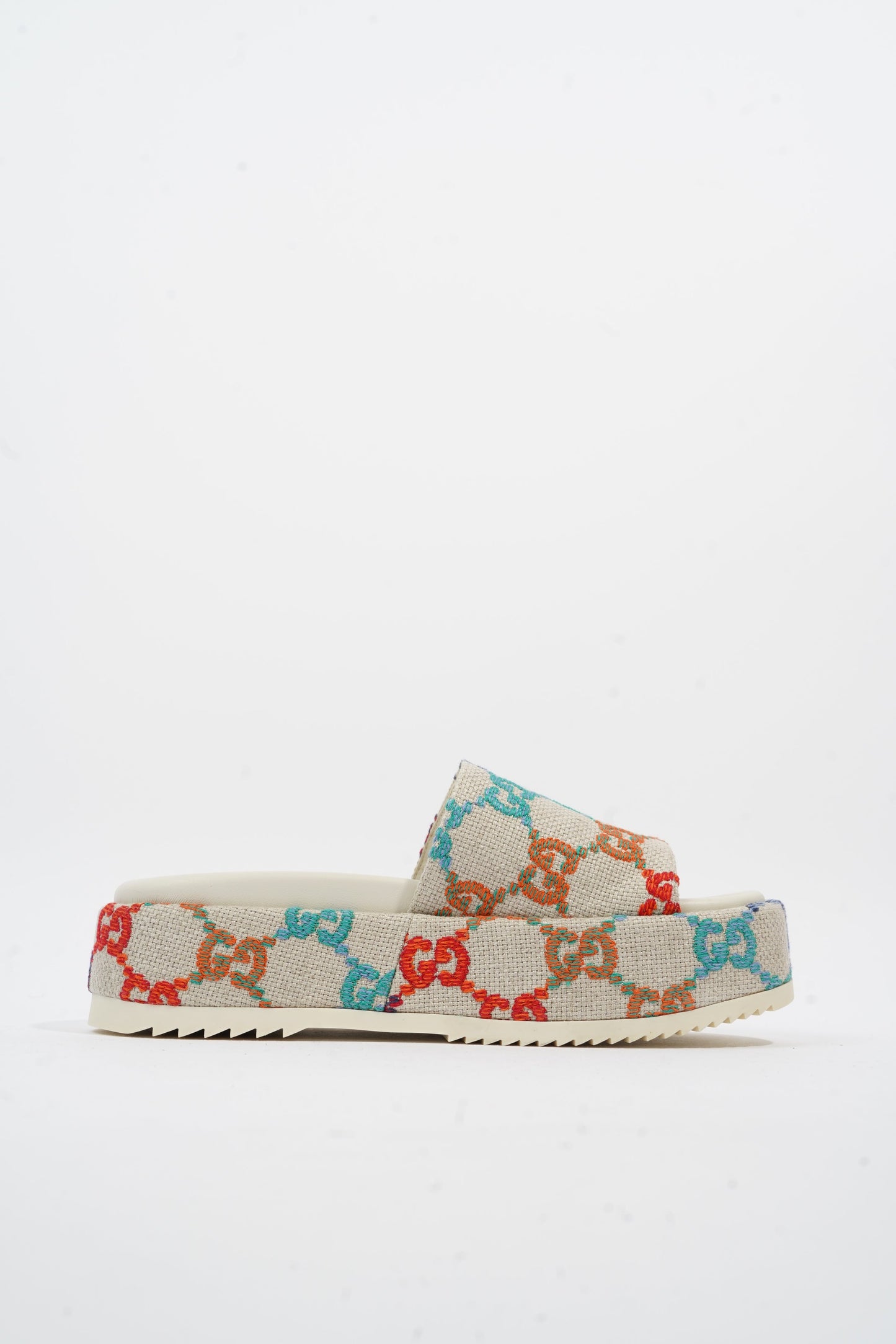 Gucci GG Jacquard Beige / Multicolour Tweed EU 38 UK 5