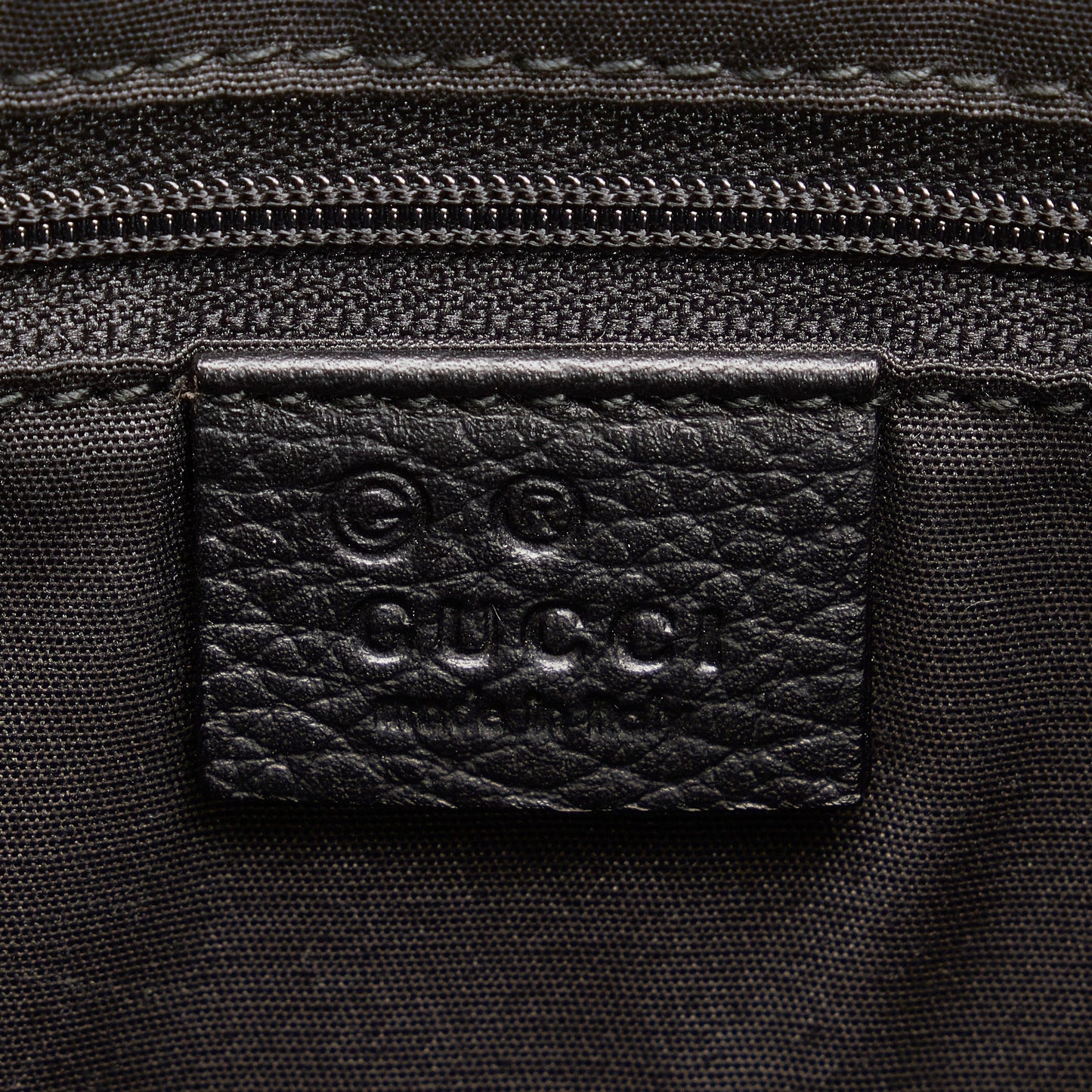 Gucci Abbey D-Ring Tote Bag Black GG Canvas