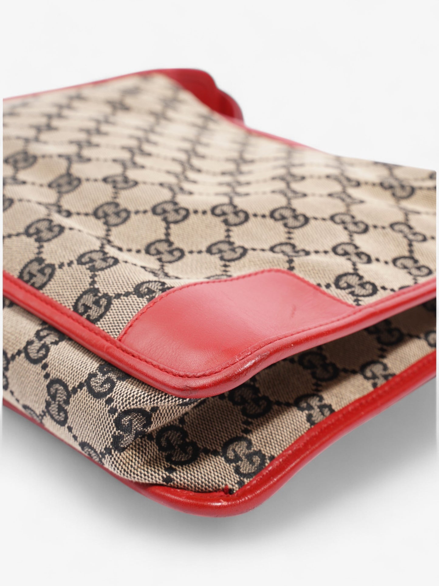 Gucci GG Shoulder Bag GG Supreme / Beige / Red Canvas