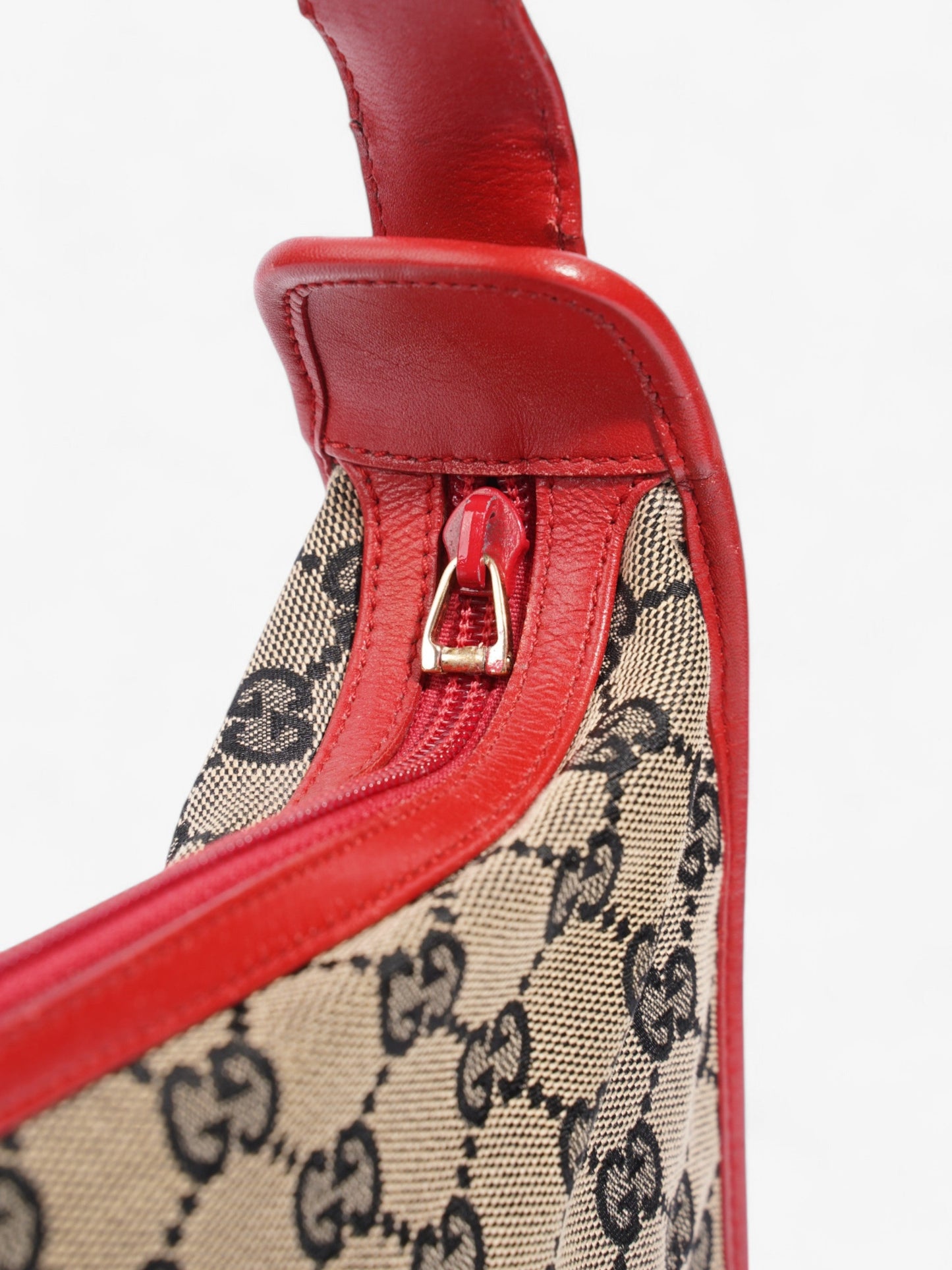 Gucci GG Shoulder Bag GG Supreme / Beige / Red Canvas