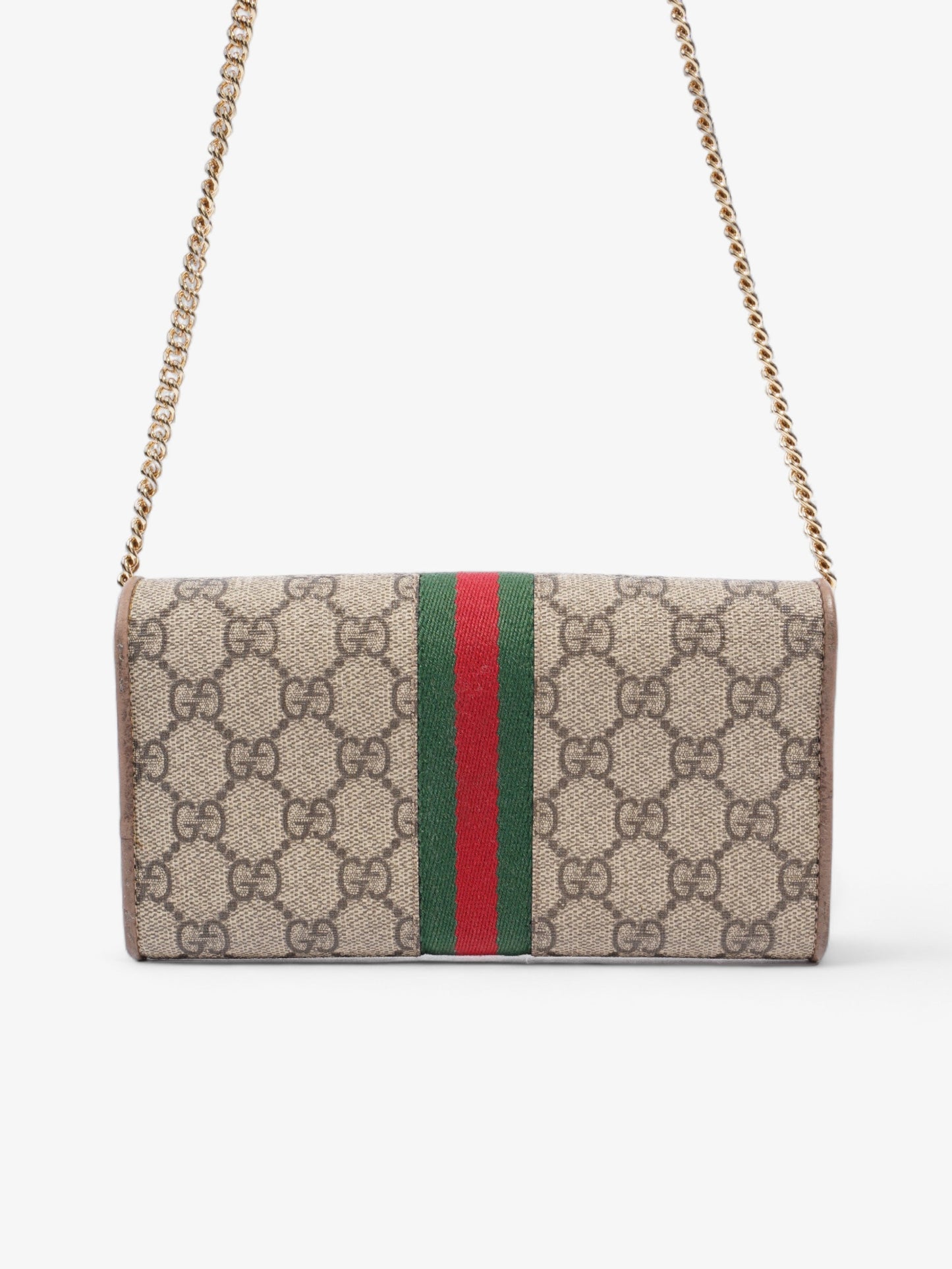 Gucci Ophidia GG Continental Wallet GG Supreme / Red / Green Canvas