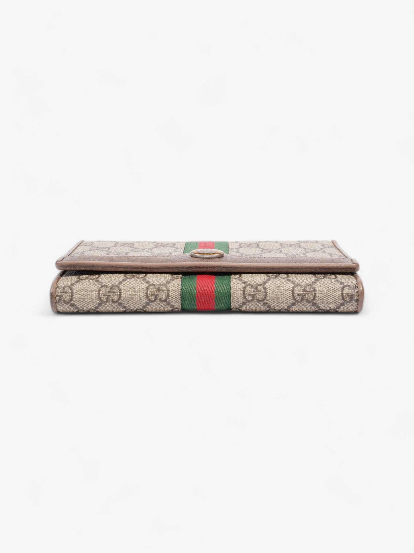 Gucci Ophidia GG Continental Wallet GG Supreme / Red / Green Canvas
