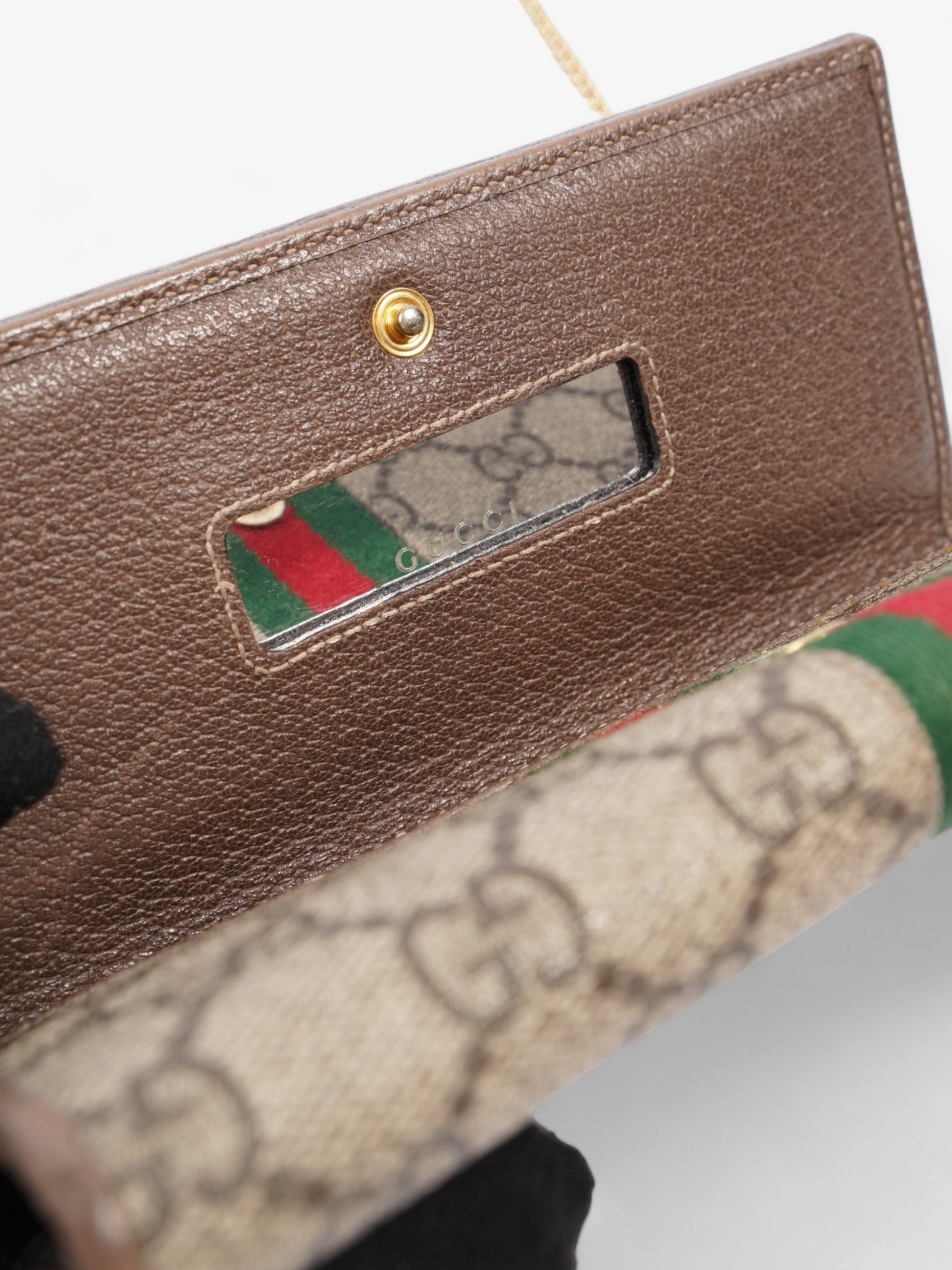 Gucci Ophidia GG Continental Wallet GG Supreme / Red / Green Canvas