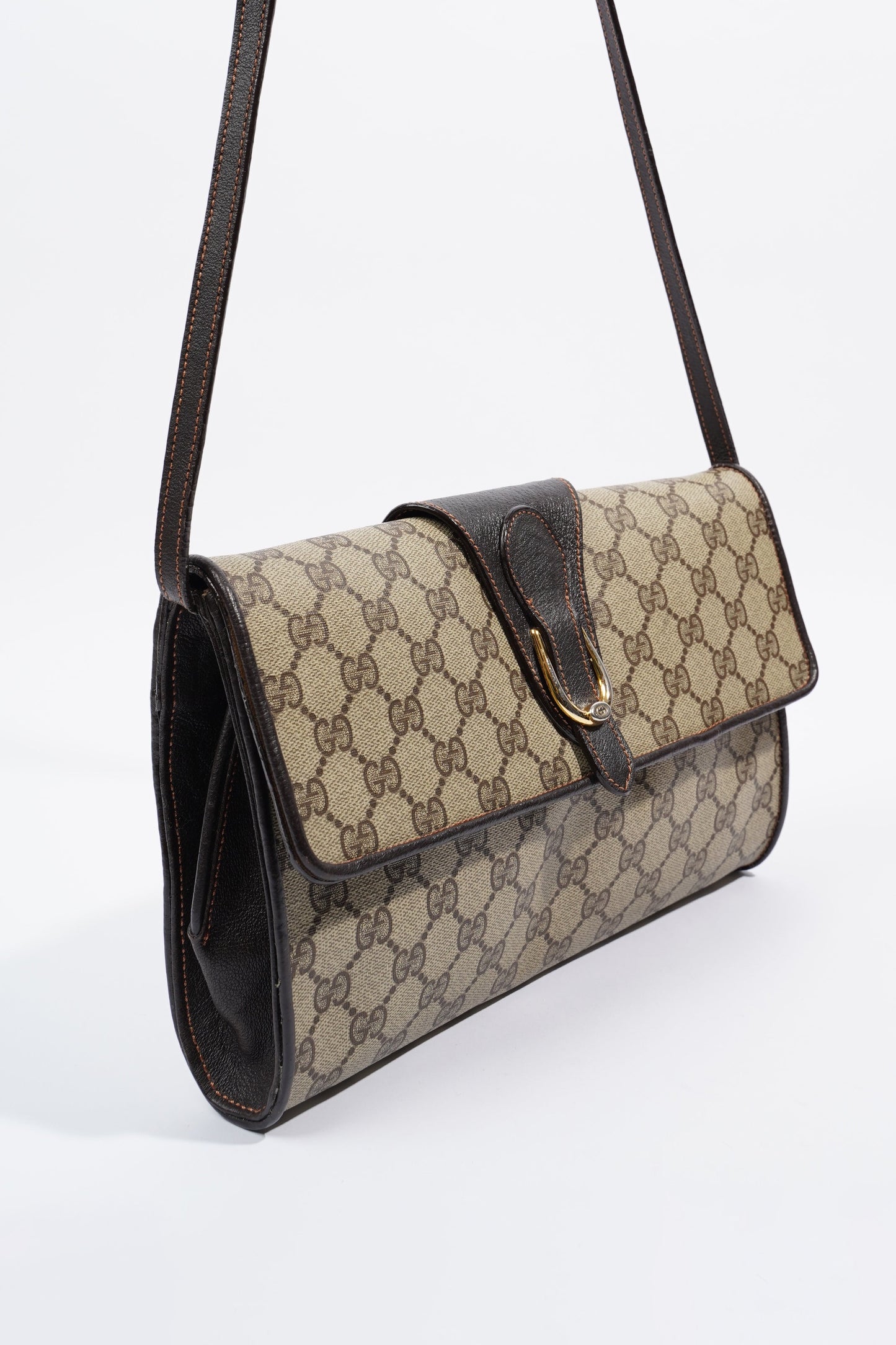 Gucci Clutch Shoulder Bag Supreme Canvas