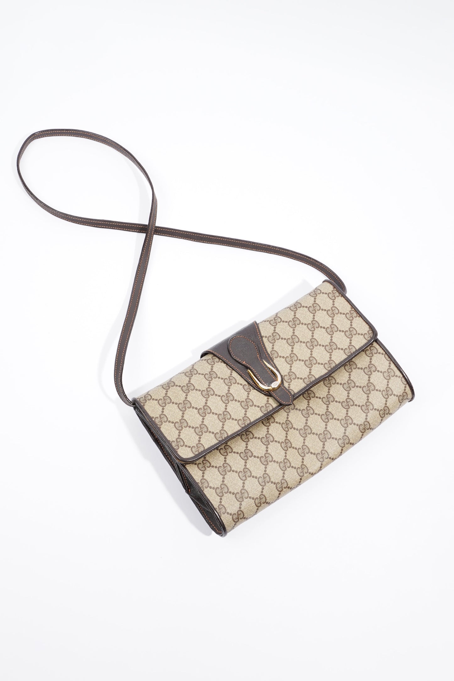 Gucci Clutch Shoulder Bag Supreme Canvas