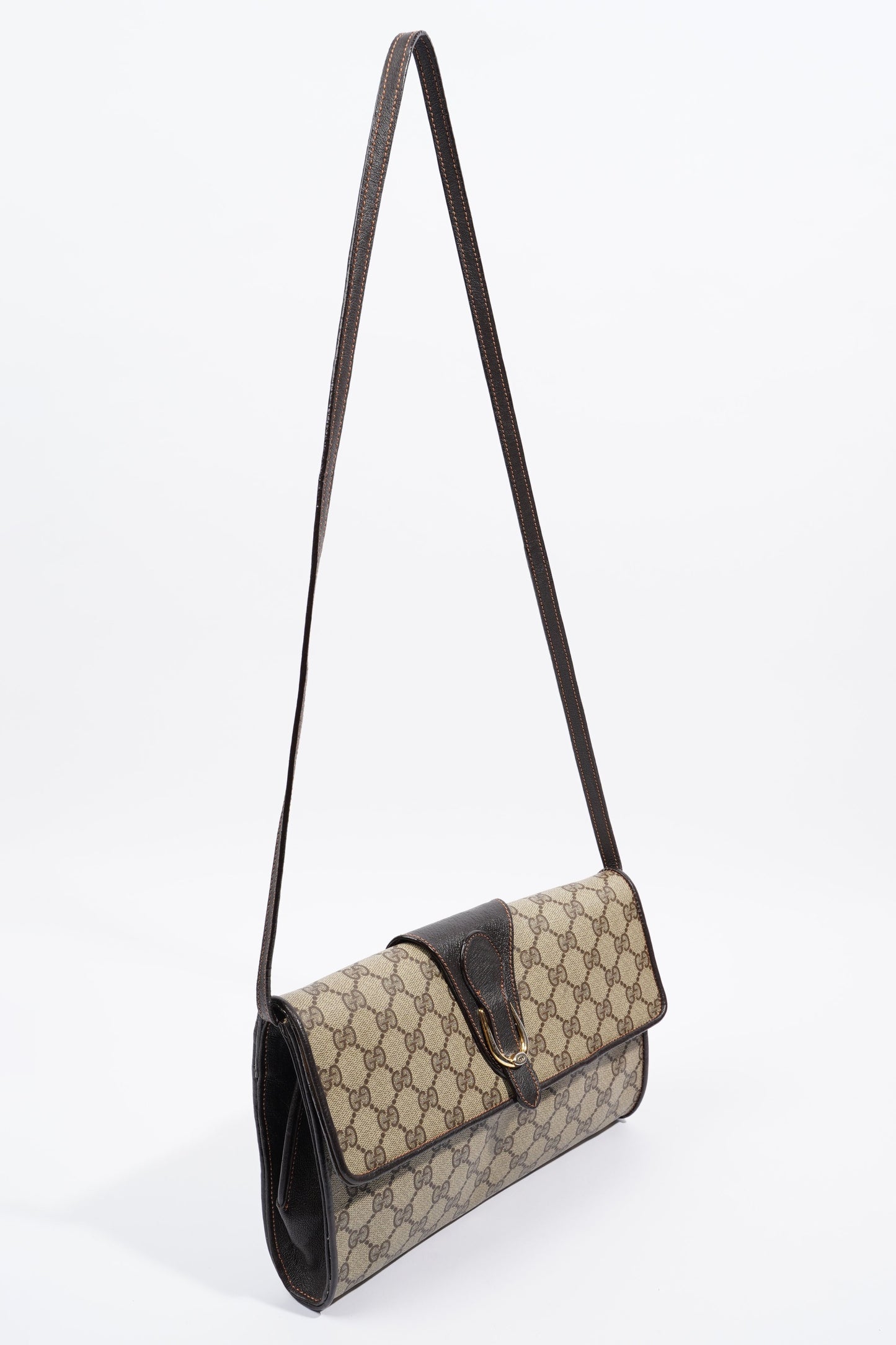 Gucci Clutch Shoulder Bag Supreme Canvas