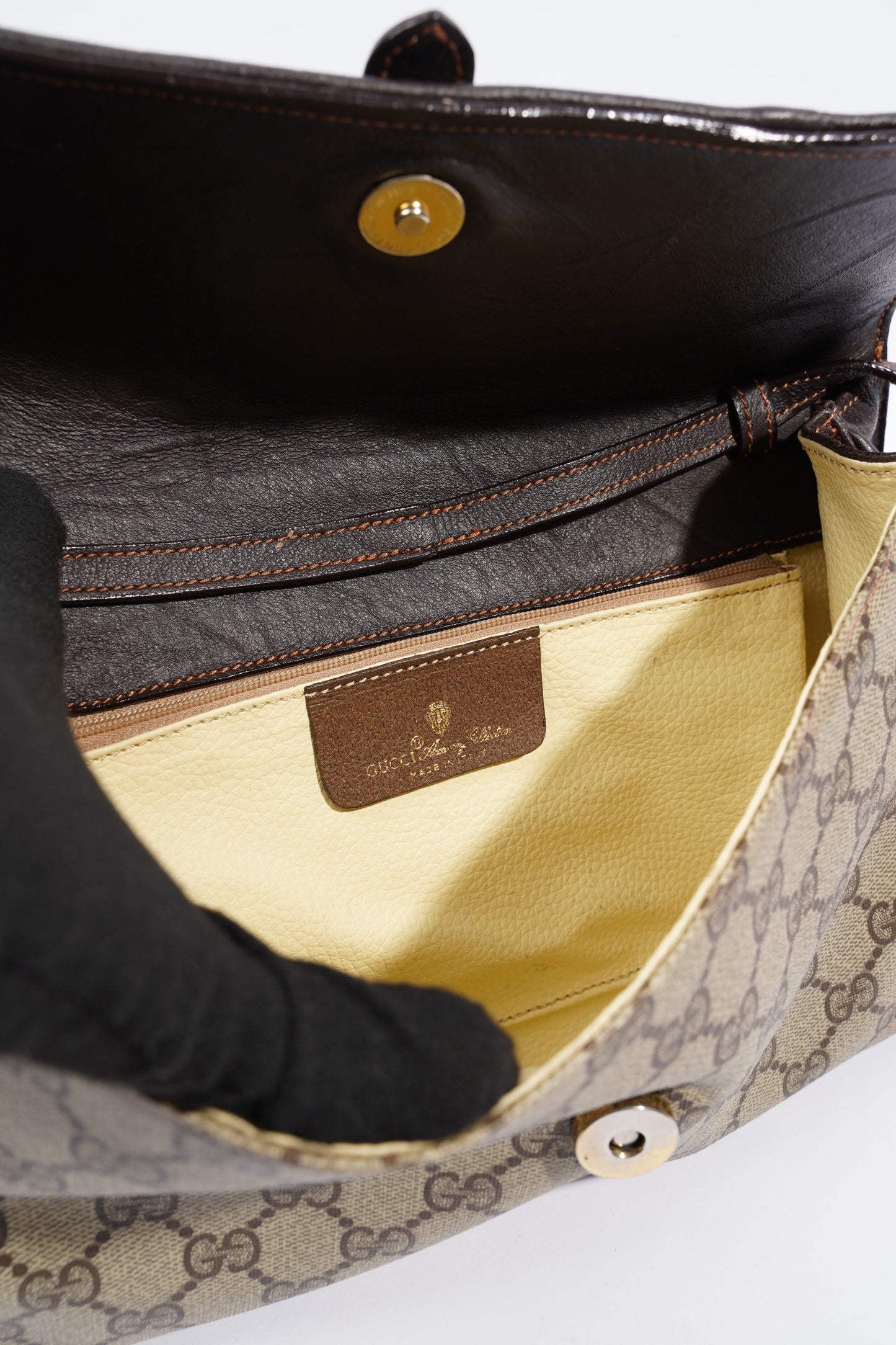 Gucci Clutch Shoulder Bag Supreme Canvas