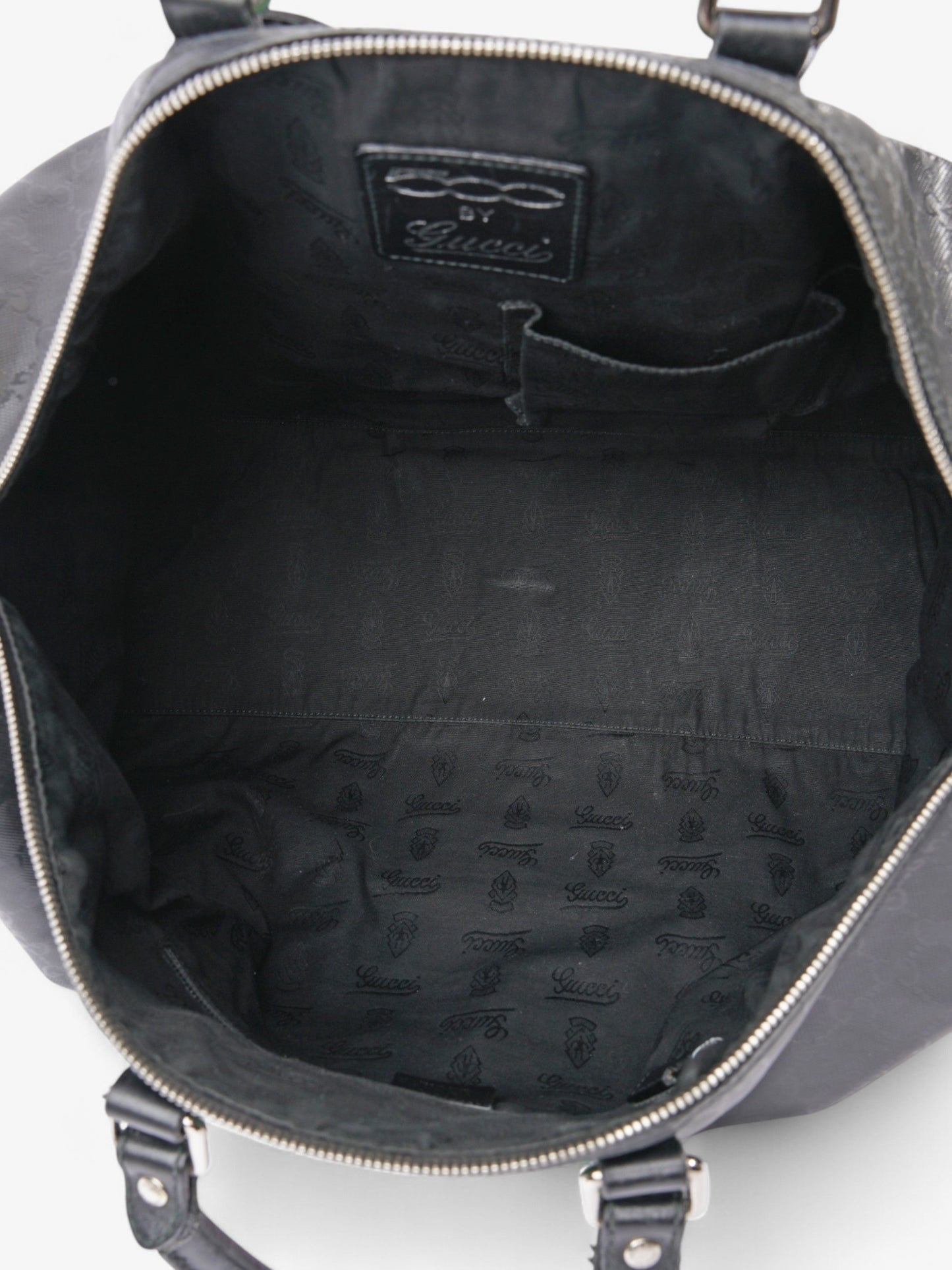 Gucci Fiat 500 Duffle Web Bag Black / Green / Red Canvas