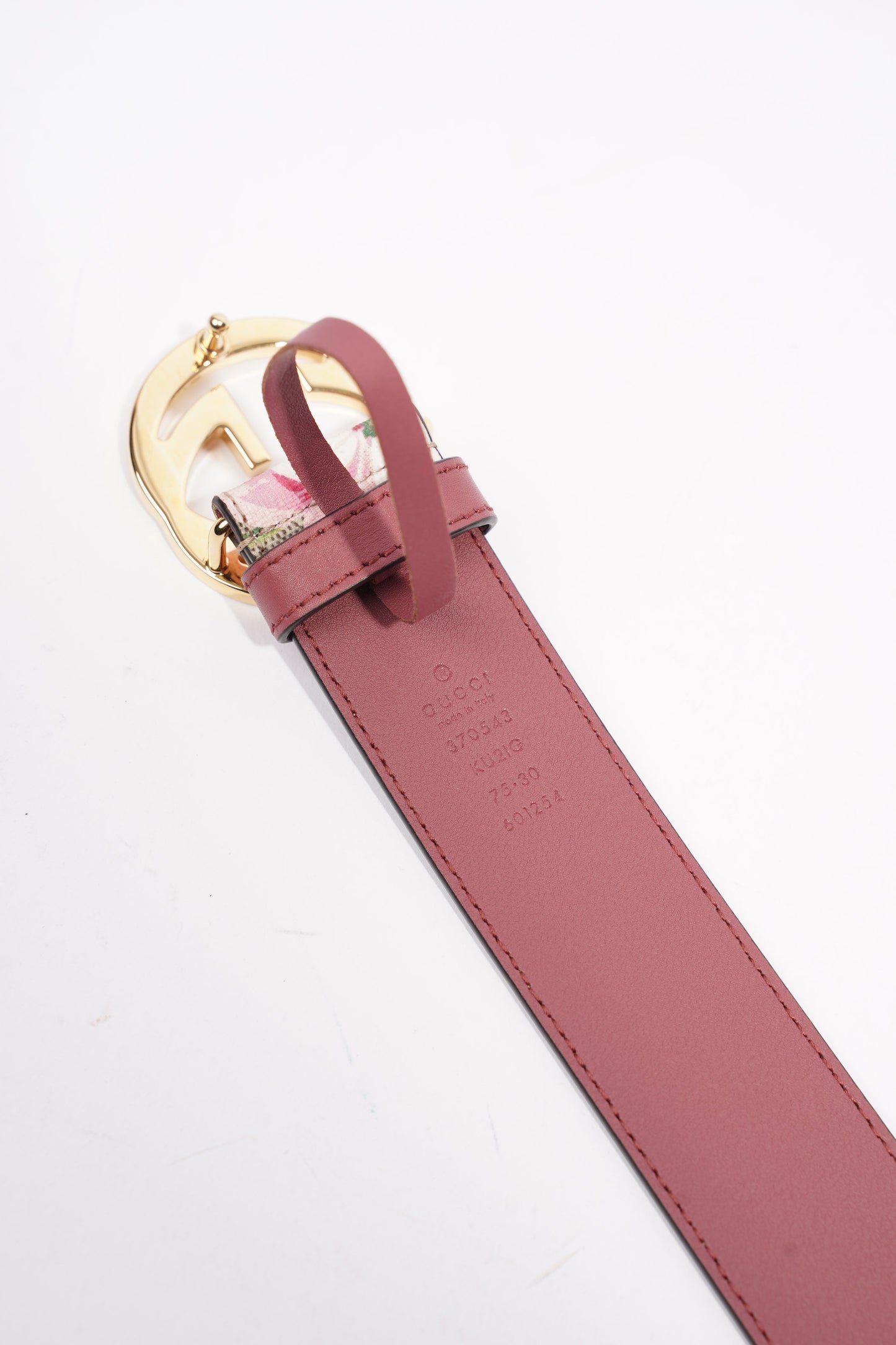Gucci Interlocking Belt Surpreme / Floral Coated Canvas 75cm 30"