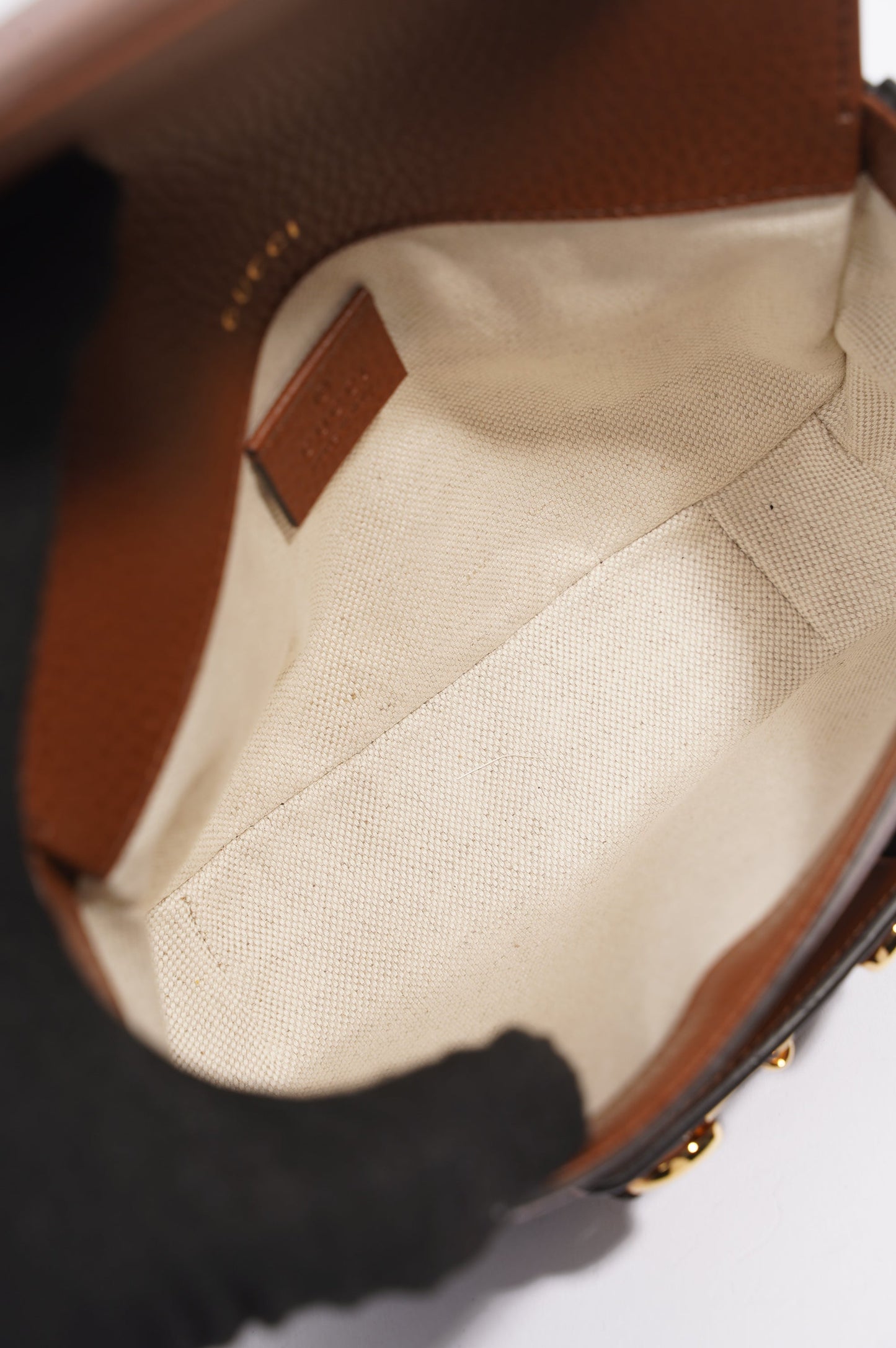 Gucci Horsebit 1955 Mini Bag Denim / Brown Leather